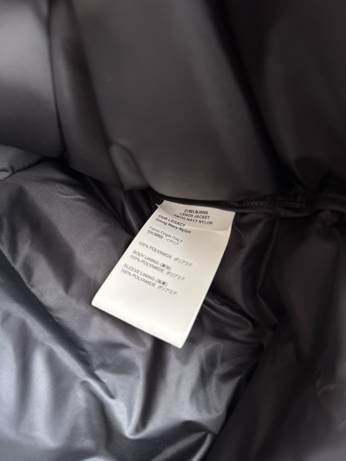 Our Legacy Our Legacy Lenox Nylon Puffer Oversize Jacket Smog Navy 50 Size US L / EU 52-54 / 3 - 9 Thumbnail