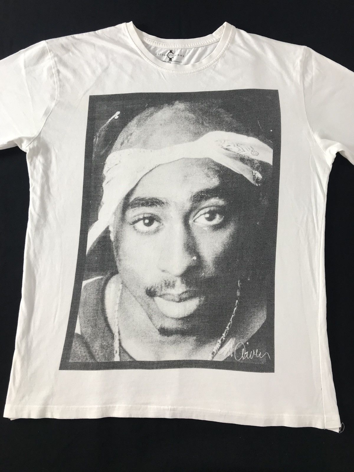 Rap Tees Hype Tupac Shakur American Rapper Rap Tees Big Face Printed Size US L / EU 52-54 / 3 - 3 Thumbnail