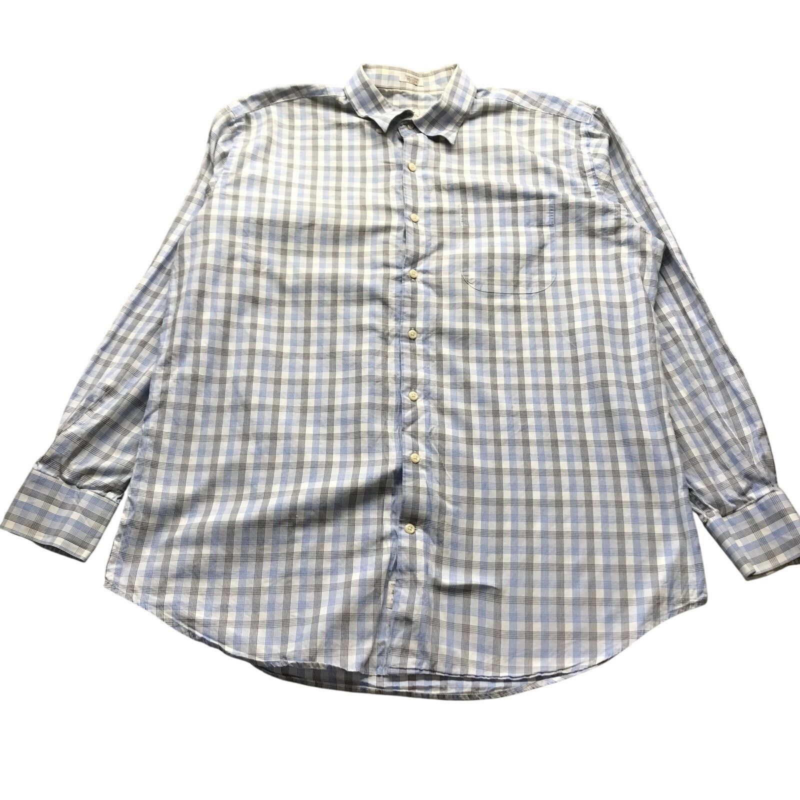 Peter Millar Peter Millar Button Shirt Men's XL Long Sleeve Blue White Size US XL / EU 56 / 4 - 1 Thumbnail