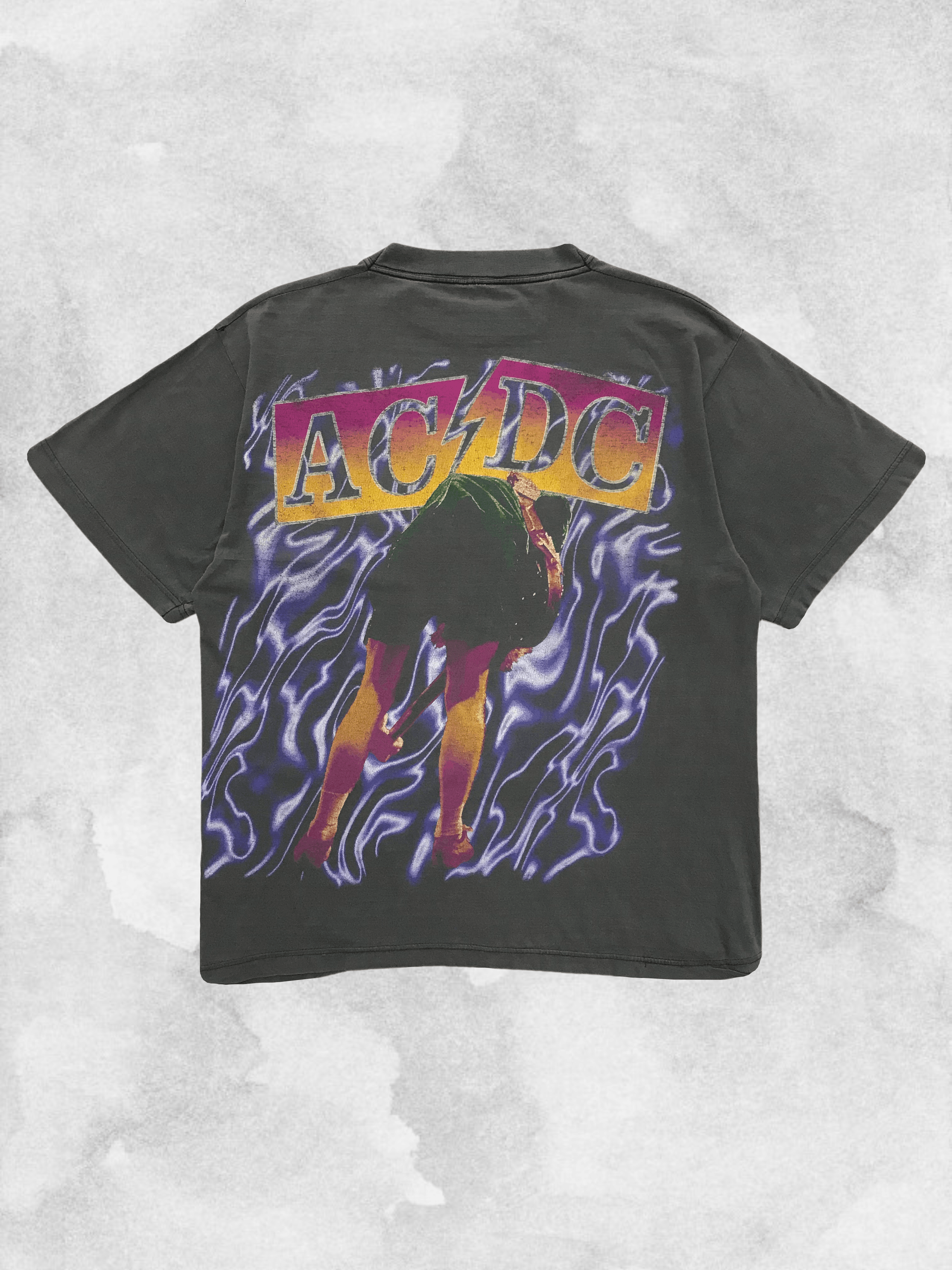 AC/DC AC/DC Angus Young Vintage T-Shirt Tee Very Rare 80s 90s Rock Size US XL / EU 56 / 4 - 2 Thumbnail
