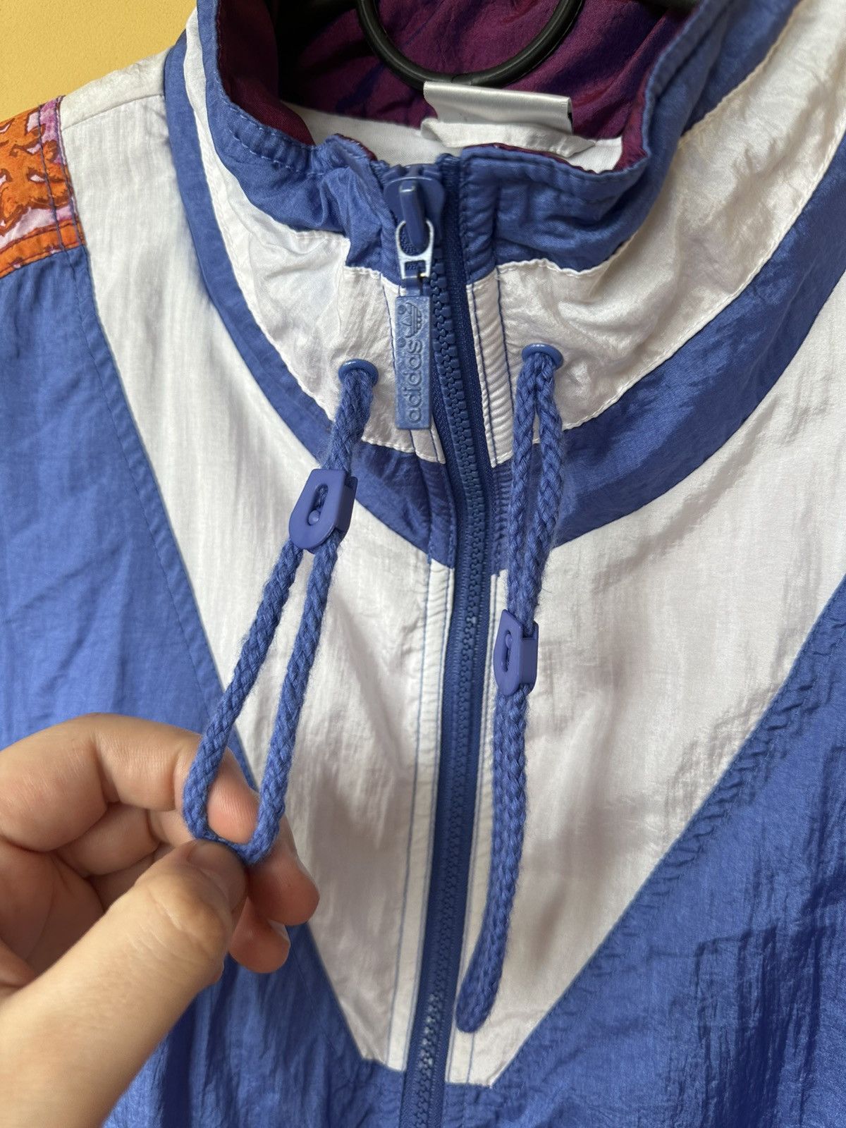 Adidas × Vintage Adidas Vintage Retro 90's 80's women Purple Nylon Track Suit Size L / US 10 / IT 46 - 4 Thumbnail