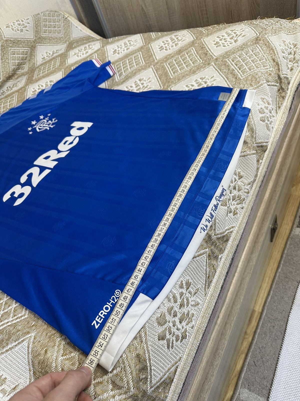 Hummel 🔥 Rangers Glasgow 2019 2020 Football T Shirt Hummel Jersey Size US L / EU 52-54 / 3 - 8 Thumbnail