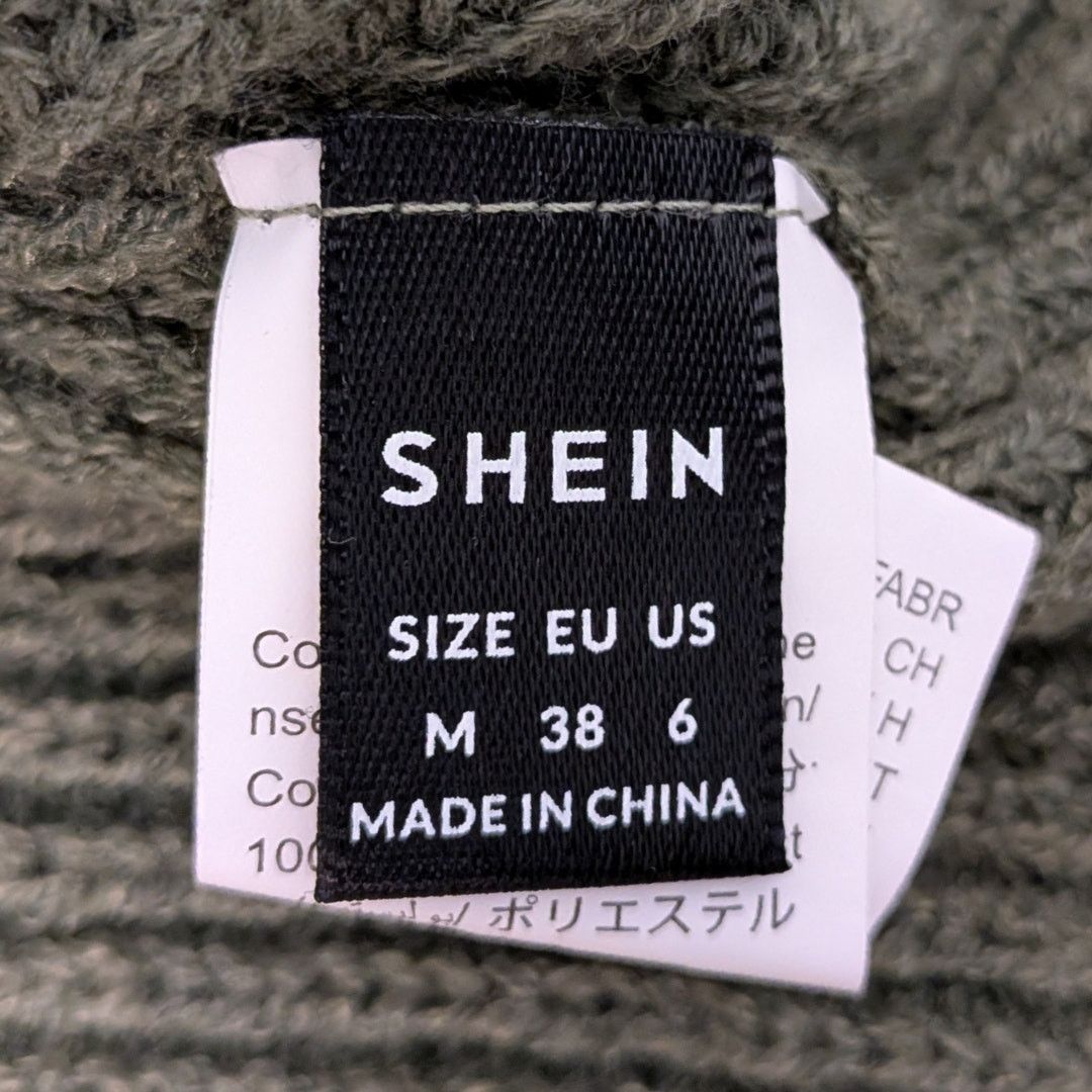 Shein Moss Green Knit Pullover Shirt | Women's M | Shein Size M / US 6-8 / IT 42-44 - 3 Thumbnail