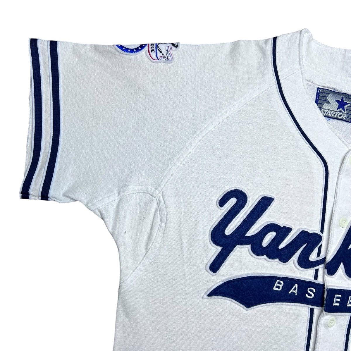 Starter 90s MLB New York Yankees Starter Script Sewn Baseball Jersey Size US XL / EU 56 / 4 - 9 Thumbnail