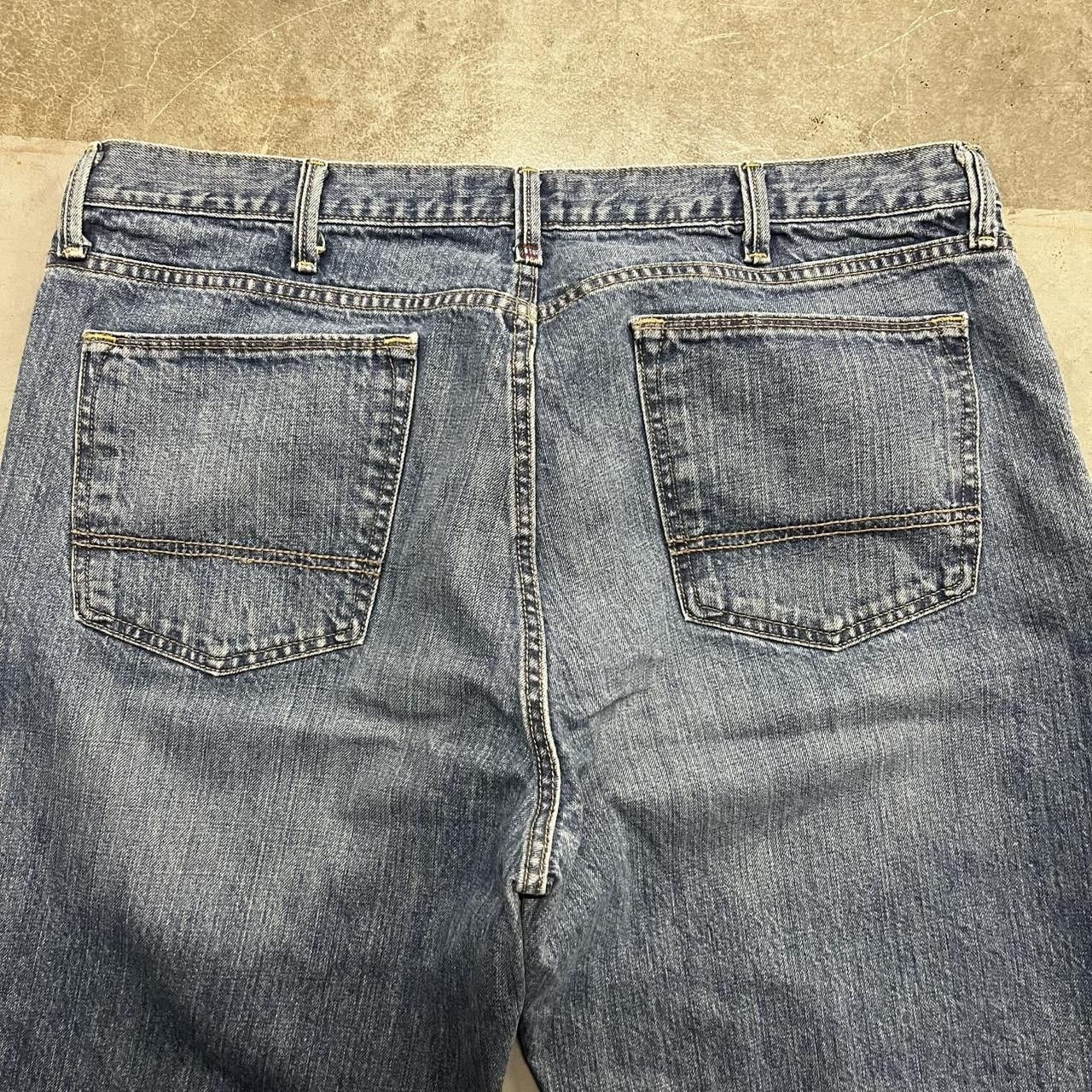 Vintage Vintage Y2K/2000s Super Baggy WideLeg Medium Blue Wash Denim Jeans! Size US 40 / EU 56 - 7 Thumbnail