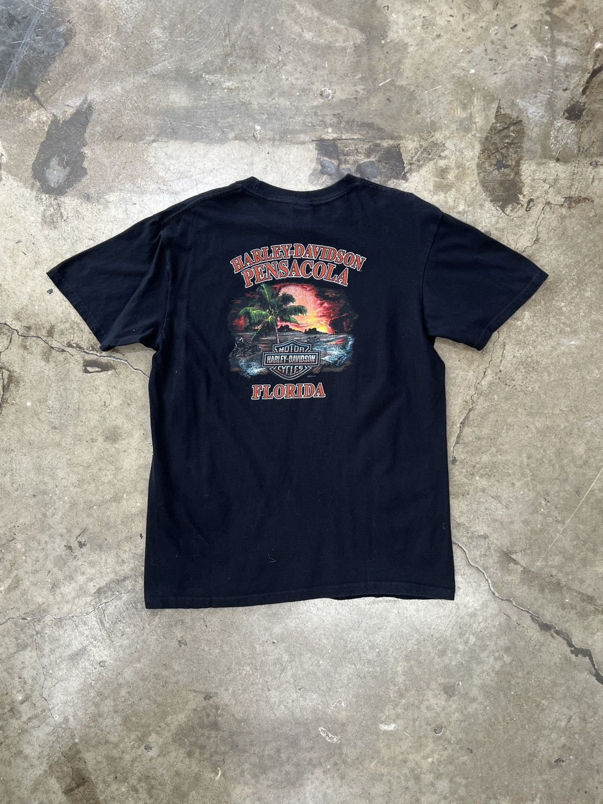 Harley Davidson Vintage Harley Davidson Pags Skull Winnhead Florida Large Size US L / EU 52-54 / 3 - 5 Thumbnail