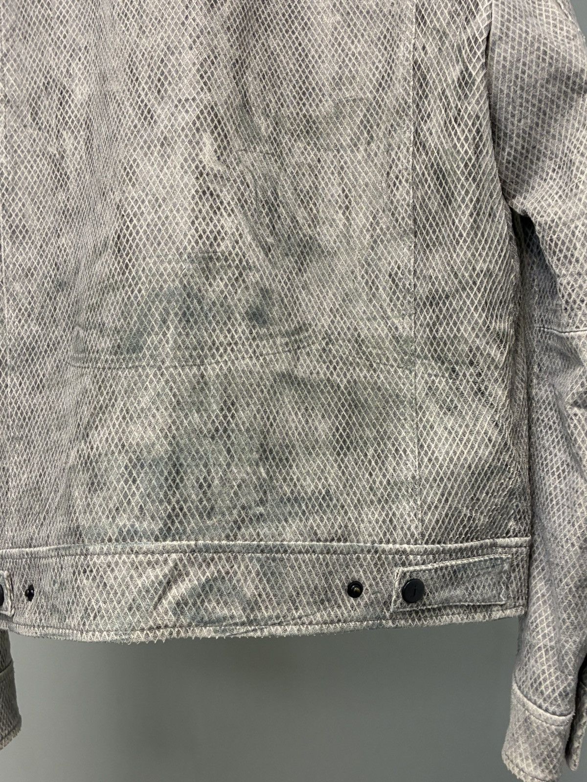 John Varvatos Snake Embossed Leather Trucker jacket EU 48 USA 38 Size US M / EU 48-50 / 2 - 19 Thumbnail