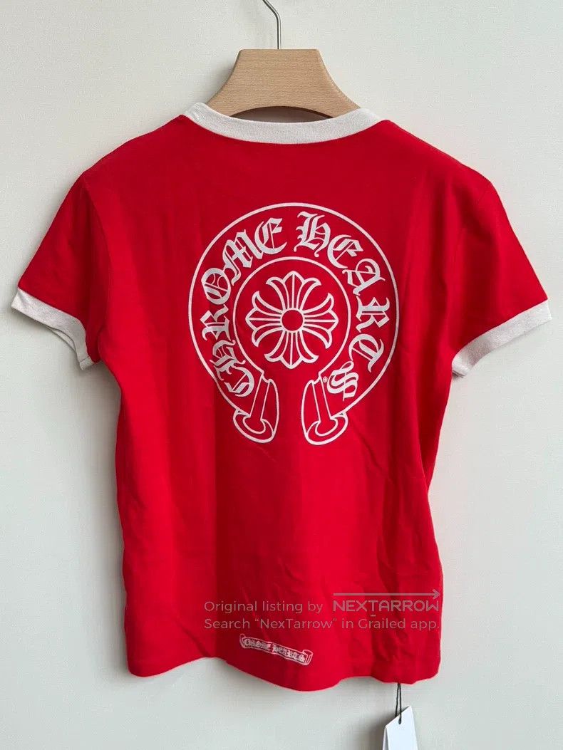 Chrome Hearts CHROME HEARTS Size S Red and white contrast horseshoe scrol Size US S / EU 44-46 / 1 - 2 Thumbnail