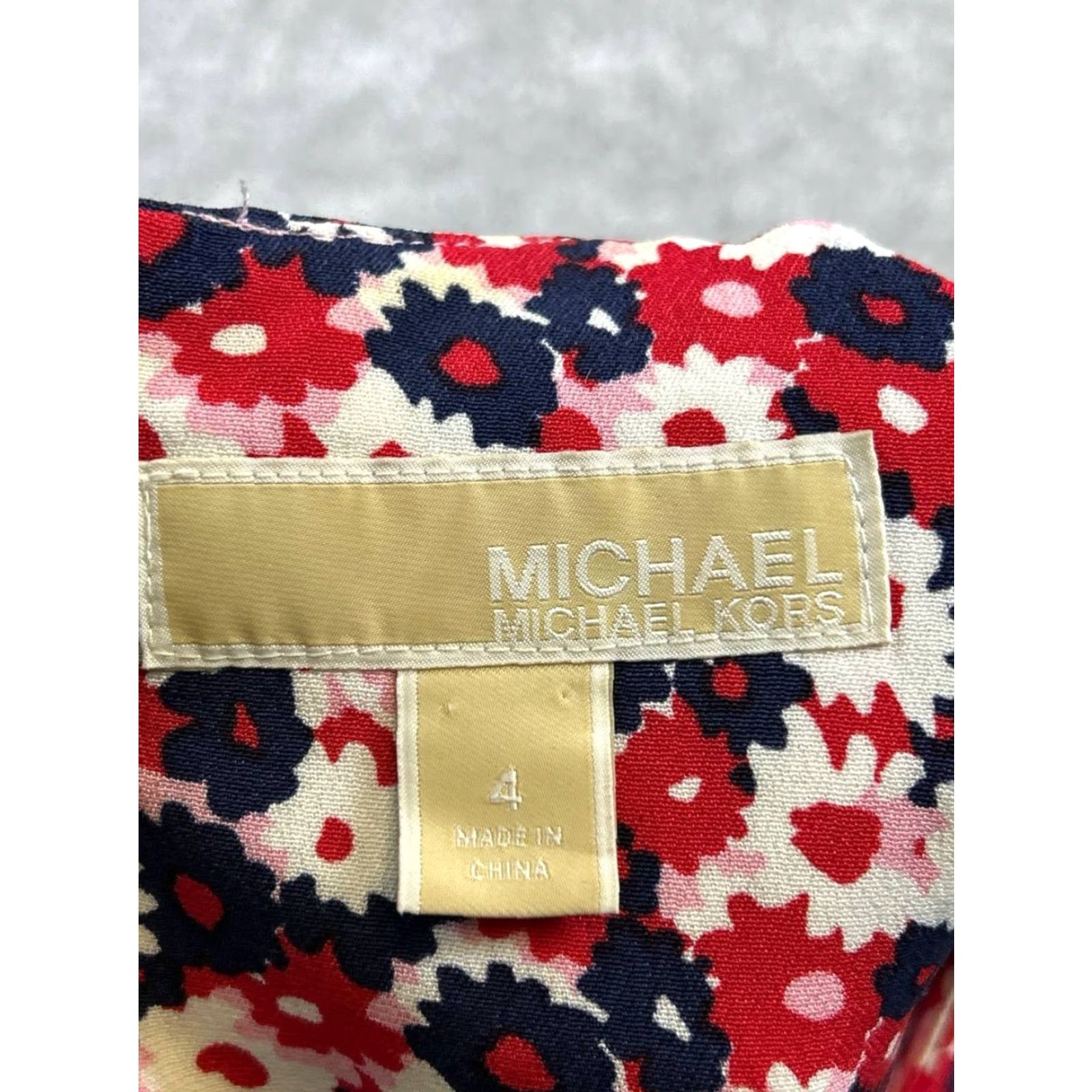 Michael Kors Michael Kors Dress Womens 4 Floral Bodycon Multicolor Sleeveless Short Viscose Casual Party/Cocktail Summer Spring Ladies Size S / US 4 / IT 40 - 3 Thumbnail