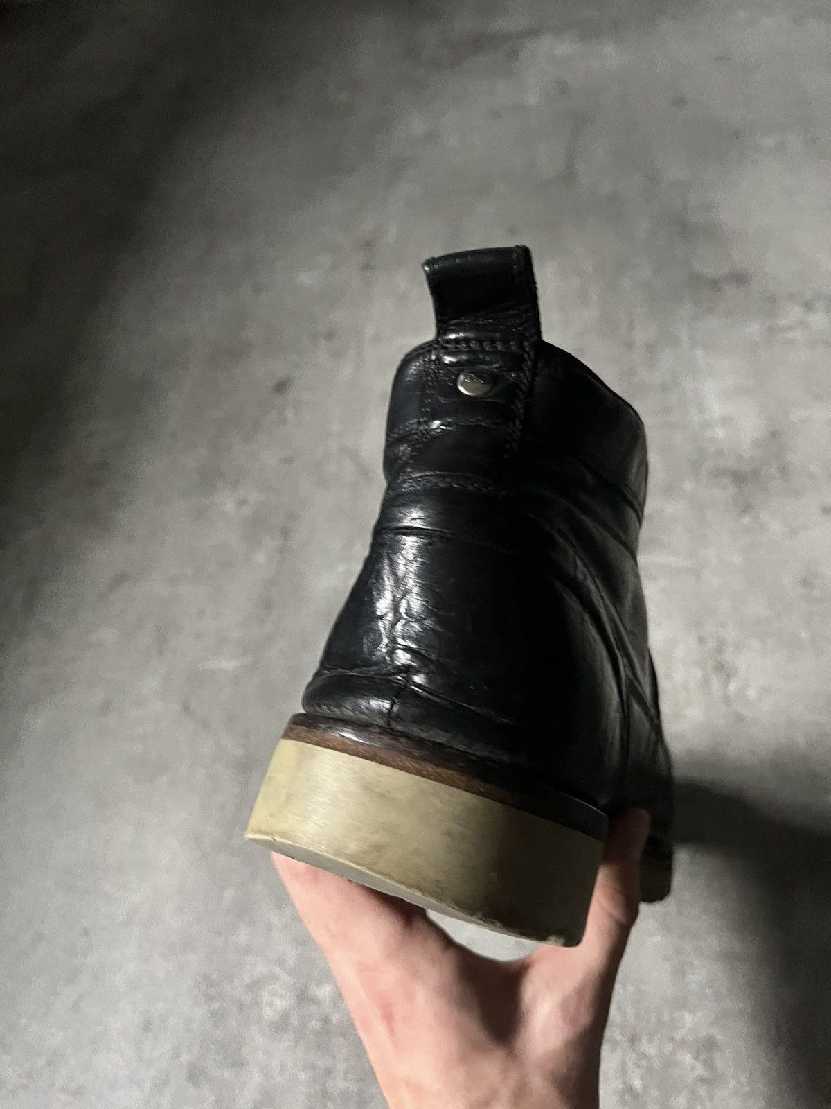 Dolce & Gabbana Dolce & Gabbana leather black boots rare Size US 12 / EU 45 - 20 Thumbnail