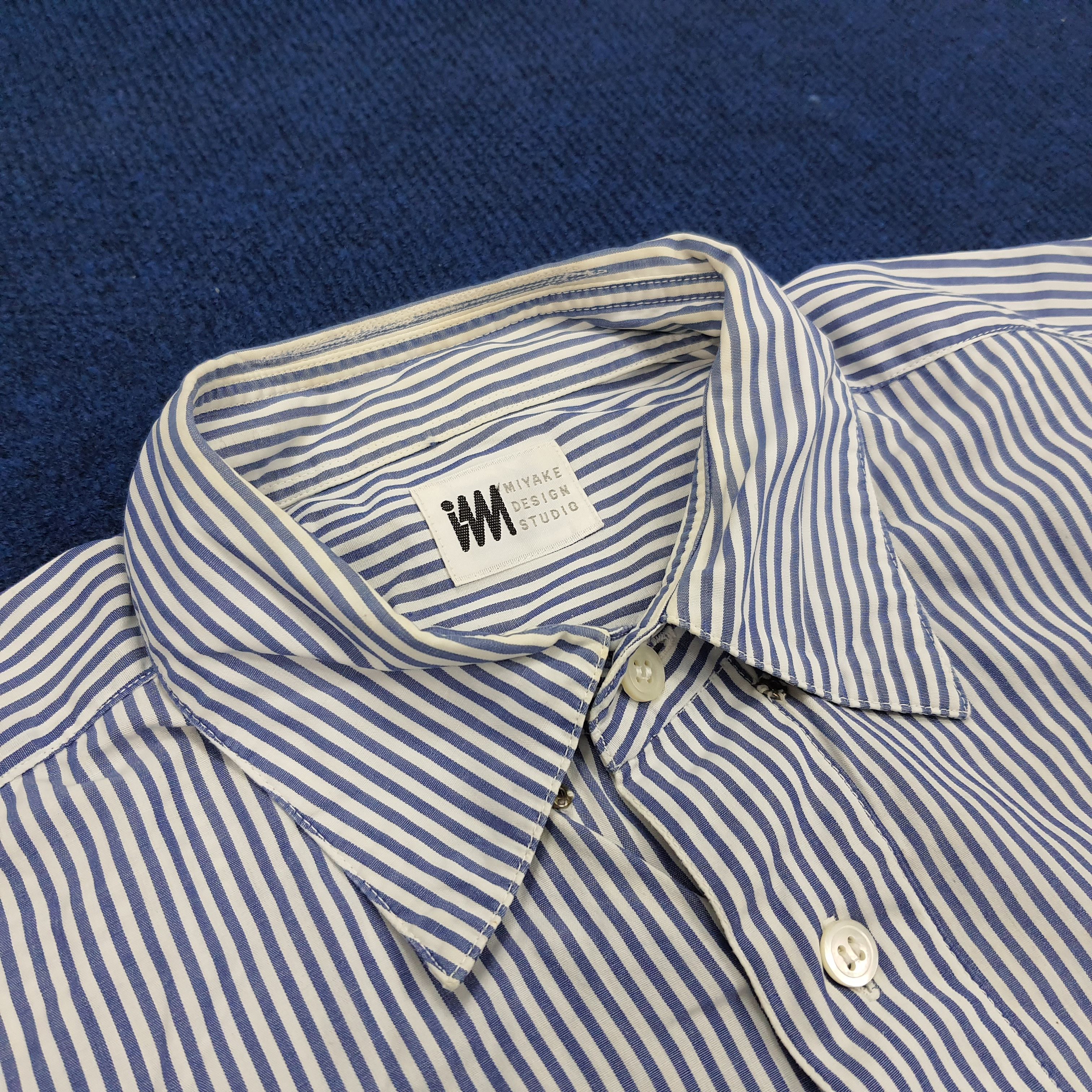 Issey Miyake × Japanese Brand × Vintage Vintage Issey Miyake Design Studio Stripes Shirt Size US M / EU 48-50 / 2 - 4 Thumbnail