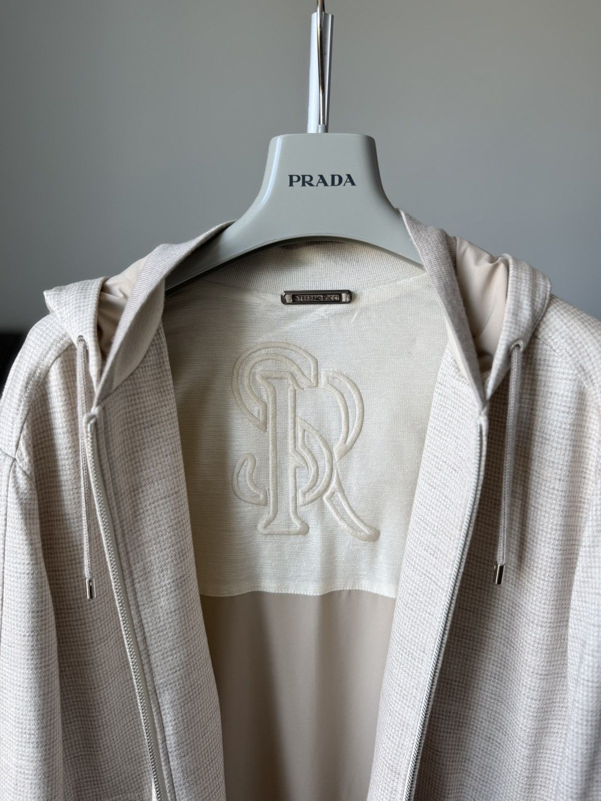 Stefano Ricci RRP~$5990 Stefano Ricci Cashmere Silk Linen Bomber Jacket Size US M / EU 48-50 / 2 - 11 Thumbnail