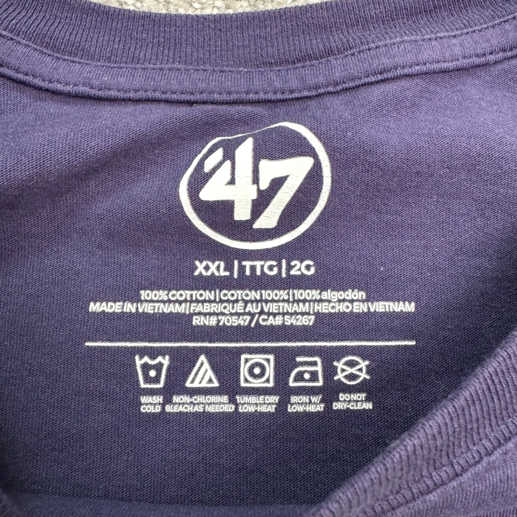 47 47 Seattle Seahawks Graphic T-Shirt Mens 2XL Navy Blue Cotton Sports Tee Size US XXL / EU 58 / 5 - 5 Thumbnail