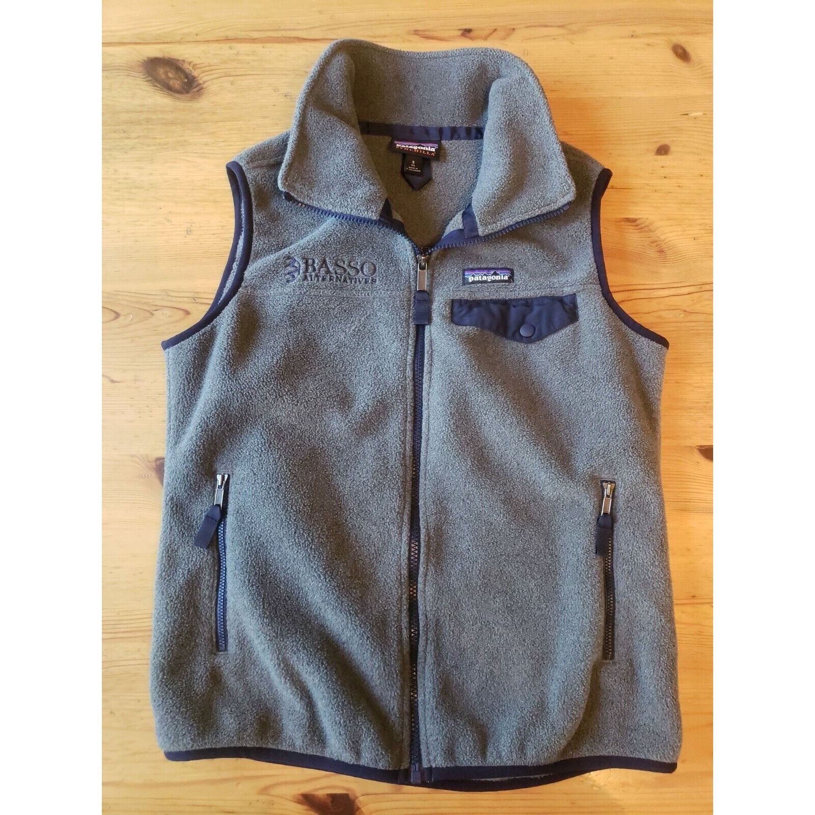 Patagonia Patagonia Synchilla Snap T Vest Womens S Full Zip Gray Blue Size S / US 4 / IT 40 - 4 Thumbnail