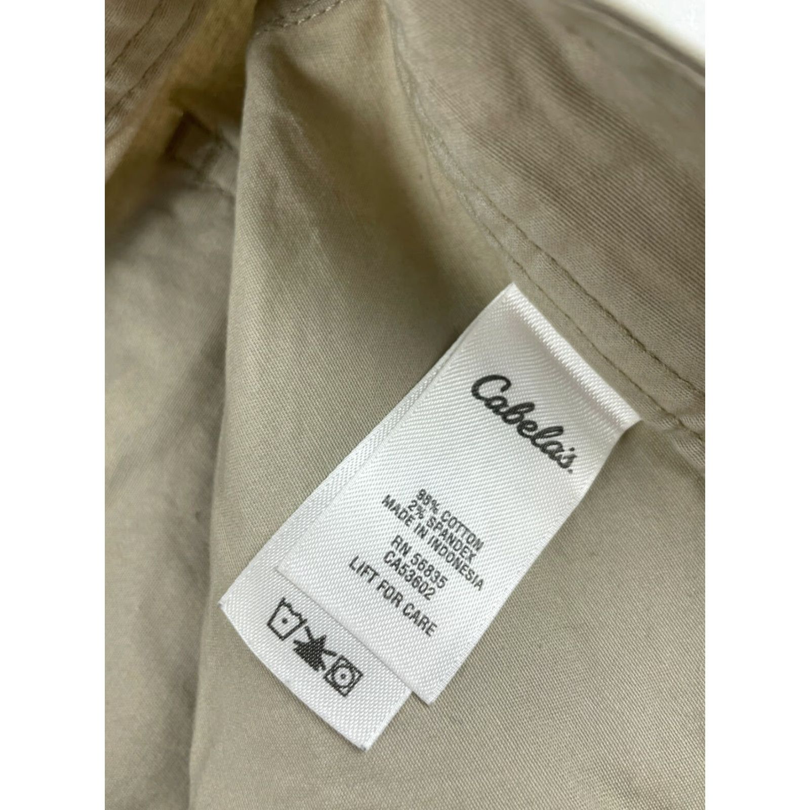 Vintage Cabela's Cargo Shorts Women's 29 Tan Multi Pocket Flap Mid Rise Casual Exterior: Tan Brown Clean Regular Size 29 Women Mens? Size 29" - 7 Thumbnail