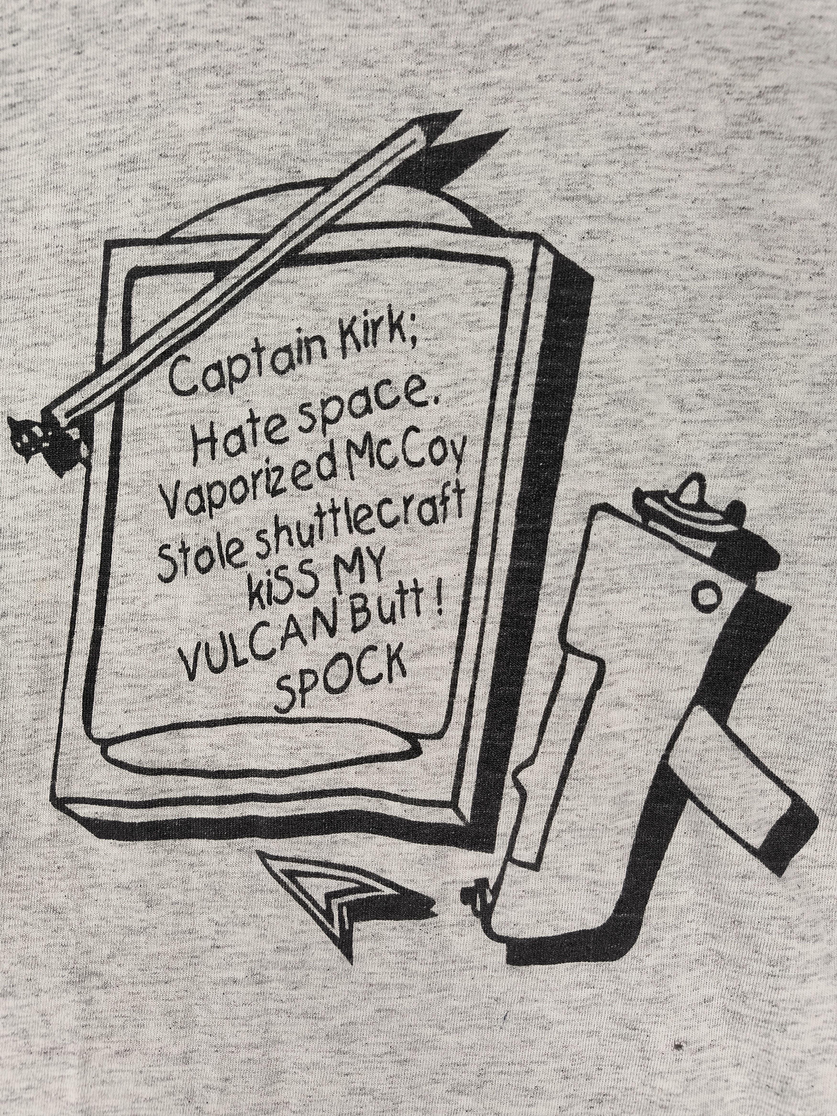 Fruit Of The Loom Vintage Star trek captain Kirk Spock tee Size US XL / EU 56 / 4 - 1 Thumbnail