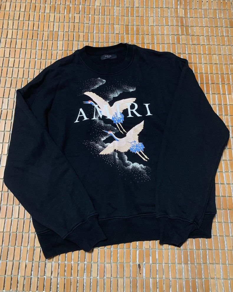 Amiri Amiri Flash pink crane sweatshirt 2501-Nextarrow Size US M / EU 48-50 / 2 - 1 Thumbnail
