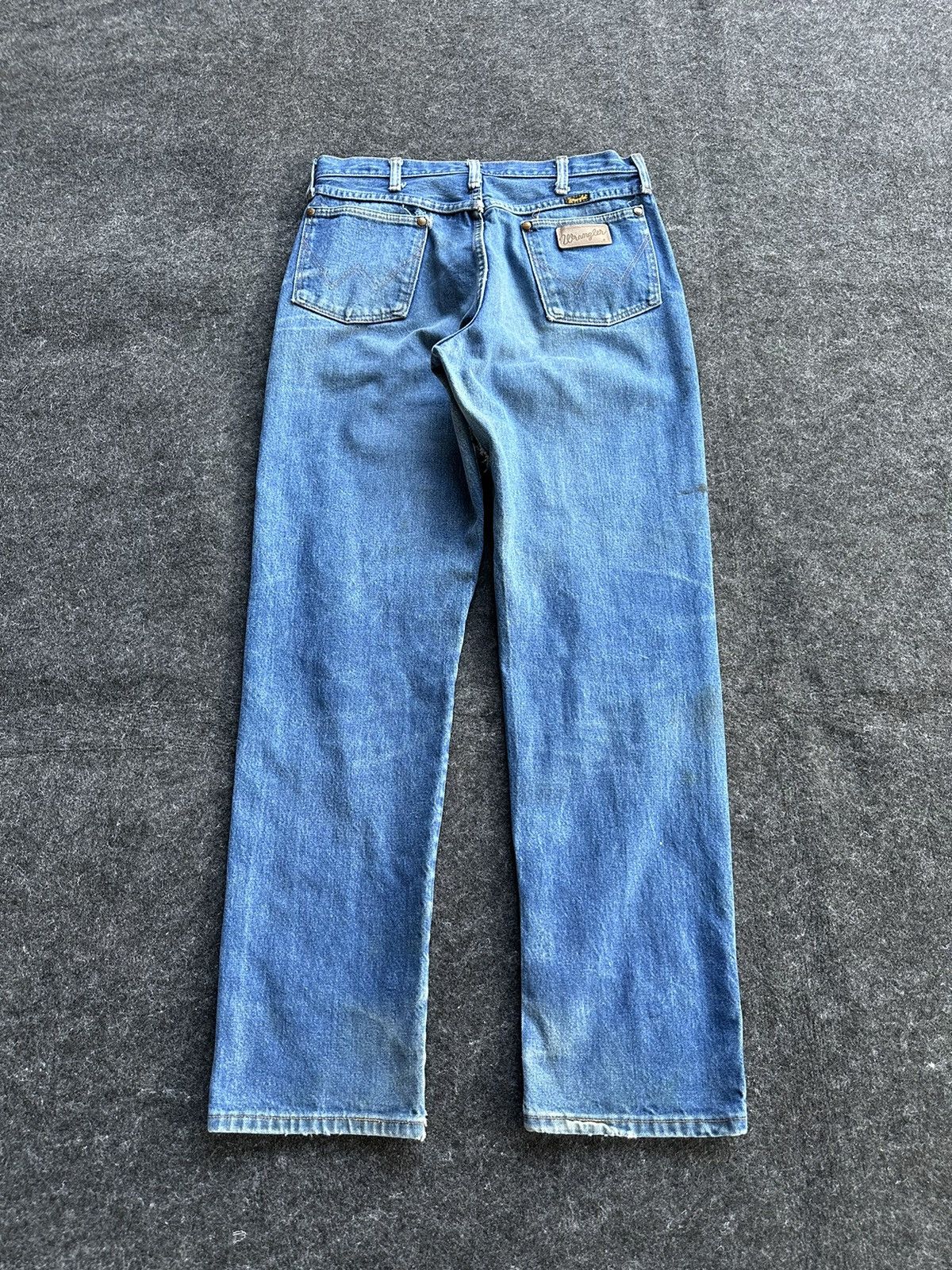 Vintage × Wrangler Vintage Wrangler Dirty Blue Washed Denim D476 Size US 30 / EU 46 - 7 Thumbnail