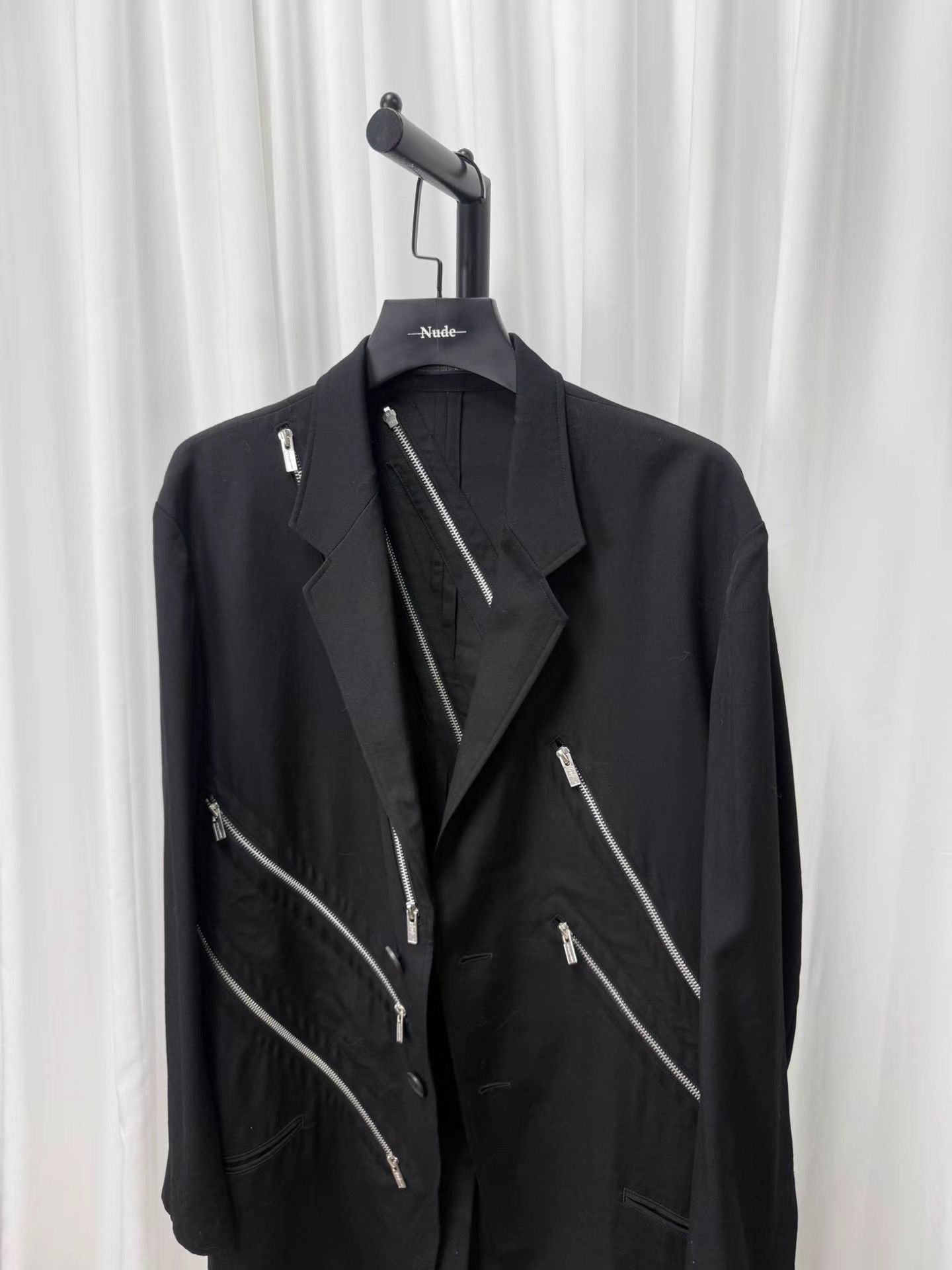 Yohji Yamamoto yohji yamamoto pour homme Zip Wool Blazer K20 Size US L / EU 52-54 / 3 - 2 Thumbnail