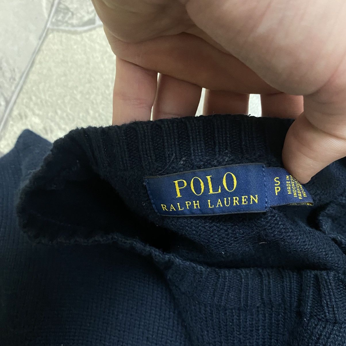 Polo Ralph Lauren Vintage Polo Ralph Lauren Sweater Knit Jumper Navy Size US S / EU 44-46 / 1 - 9 Thumbnail