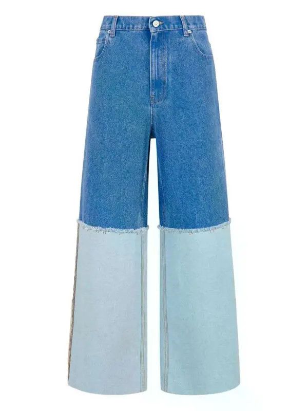 Marni o1w1db10426 Panelled Jeans in Blue Size 28" / US 6 / IT 42 - 1 Thumbnail