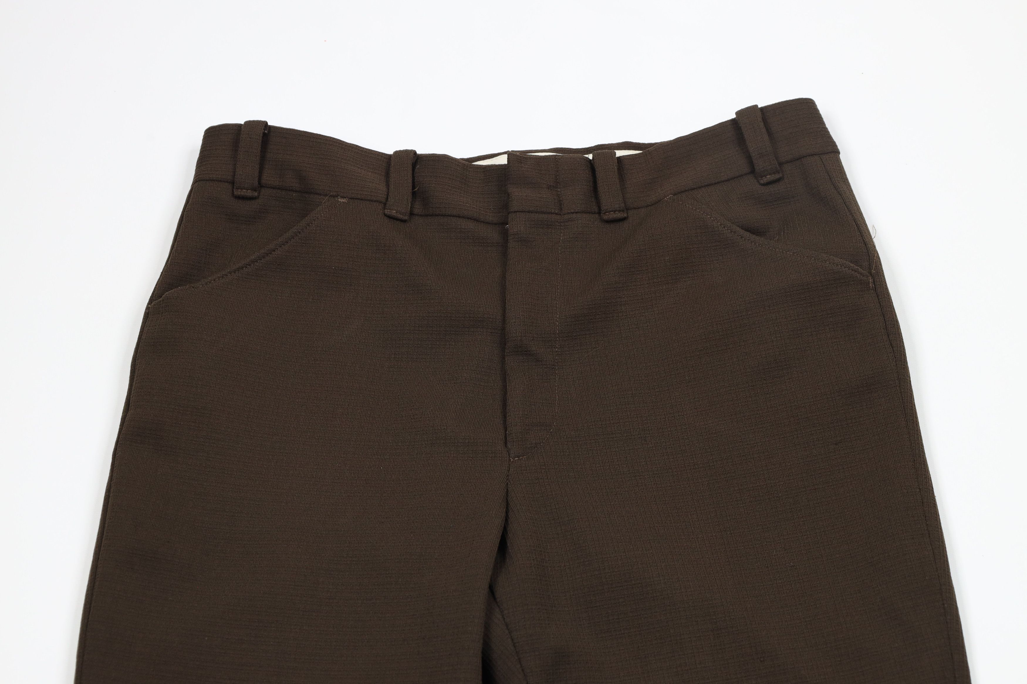 Vintage Vintage 70s Streetwear Bell Bottoms Chino Pants Brown USA Size US 34 / EU 50 - 2 Thumbnail