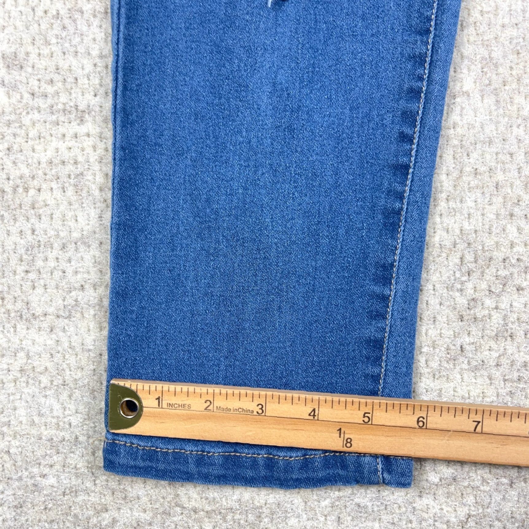Vintage Judy Blue Jeans Women Medium Skinny Fit Jegging Med Wash High Rise Holes Rips Size 32" / US 10 / IT 46 - 6 Thumbnail