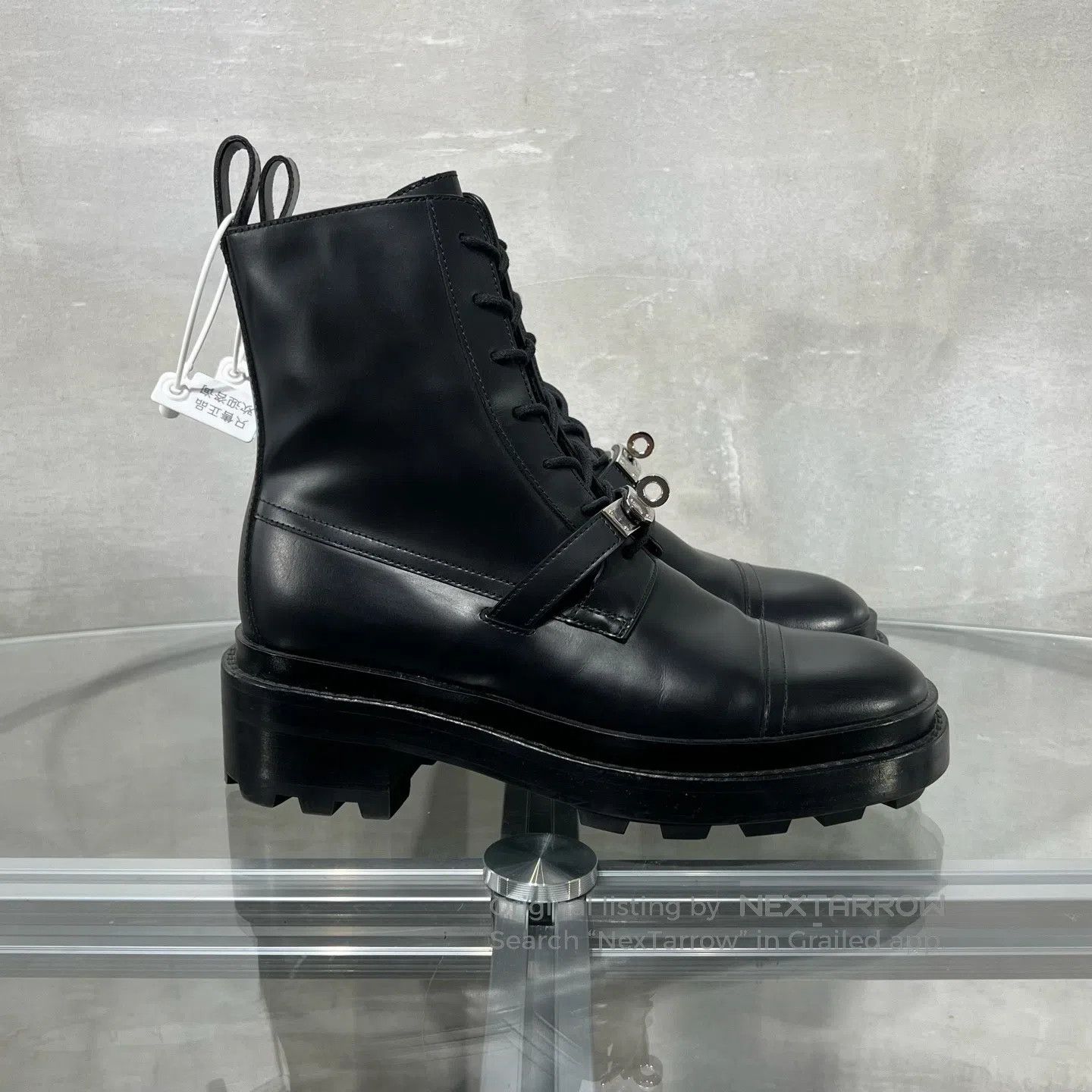 Hermes Hermes Kelly in black Martin boots Size US 5.5 / IT 35.5 - 4 Thumbnail