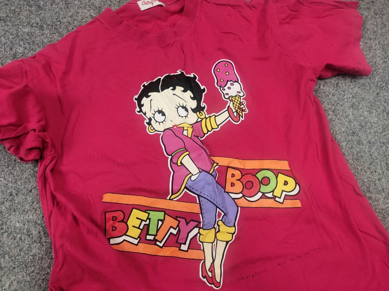 Cartoon Network Vintage 1993s Betty Boop AOP Big Face logo T shirt Cartoon Size US M / EU 48-50 / 2 - 12 Thumbnail