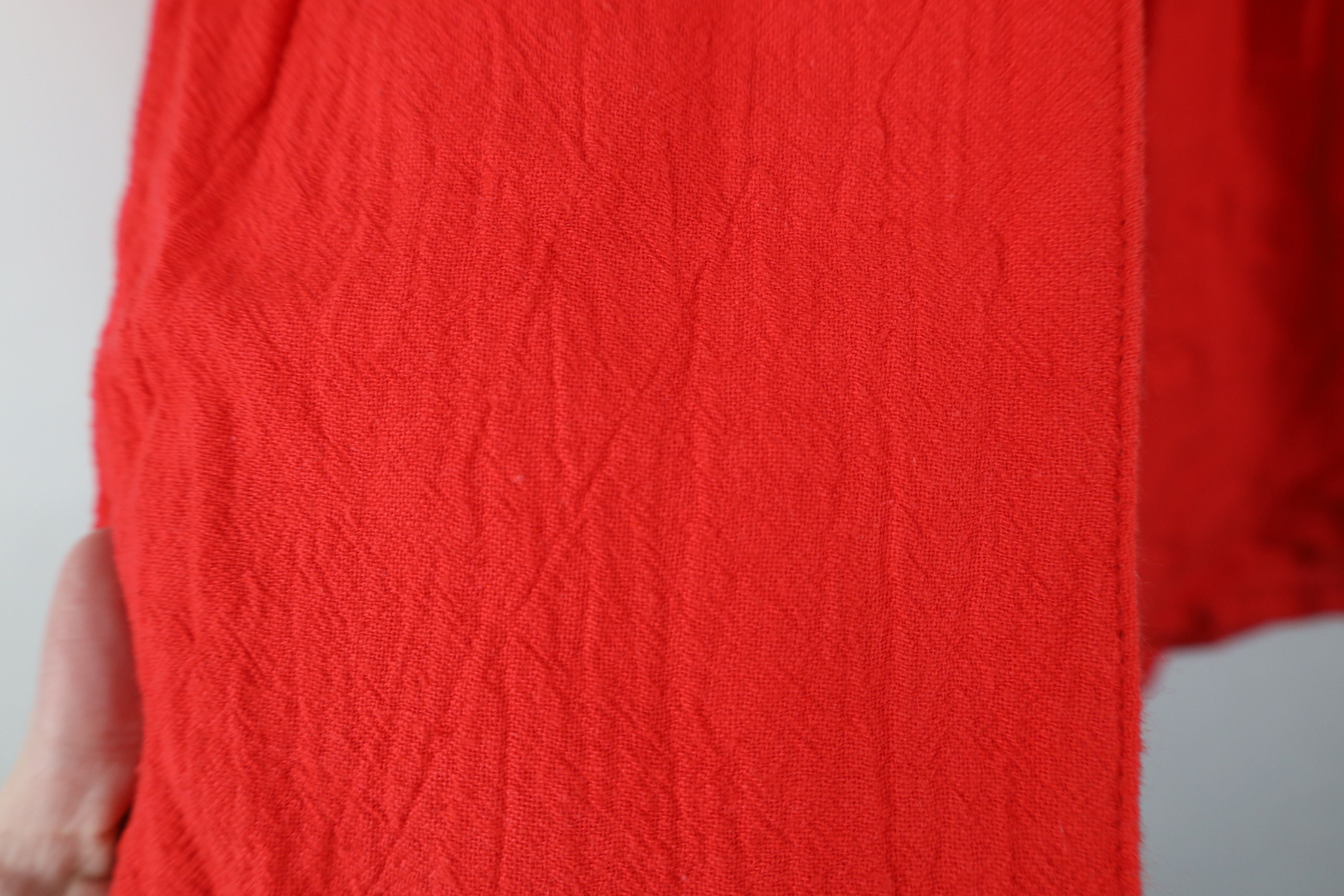 Vintage Vintage 90s Streetwear Abstract Sun Open Jacket Red USA Size M / US 6-8 / IT 42-44 - 10 Thumbnail