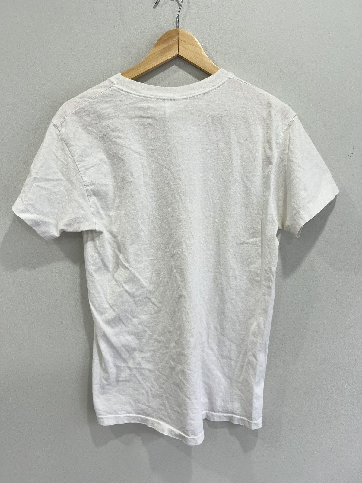 Vintage Vintage 90s Blank Tee Shirt single stitched Size US M / EU 48-50 / 2 - 2 Thumbnail
