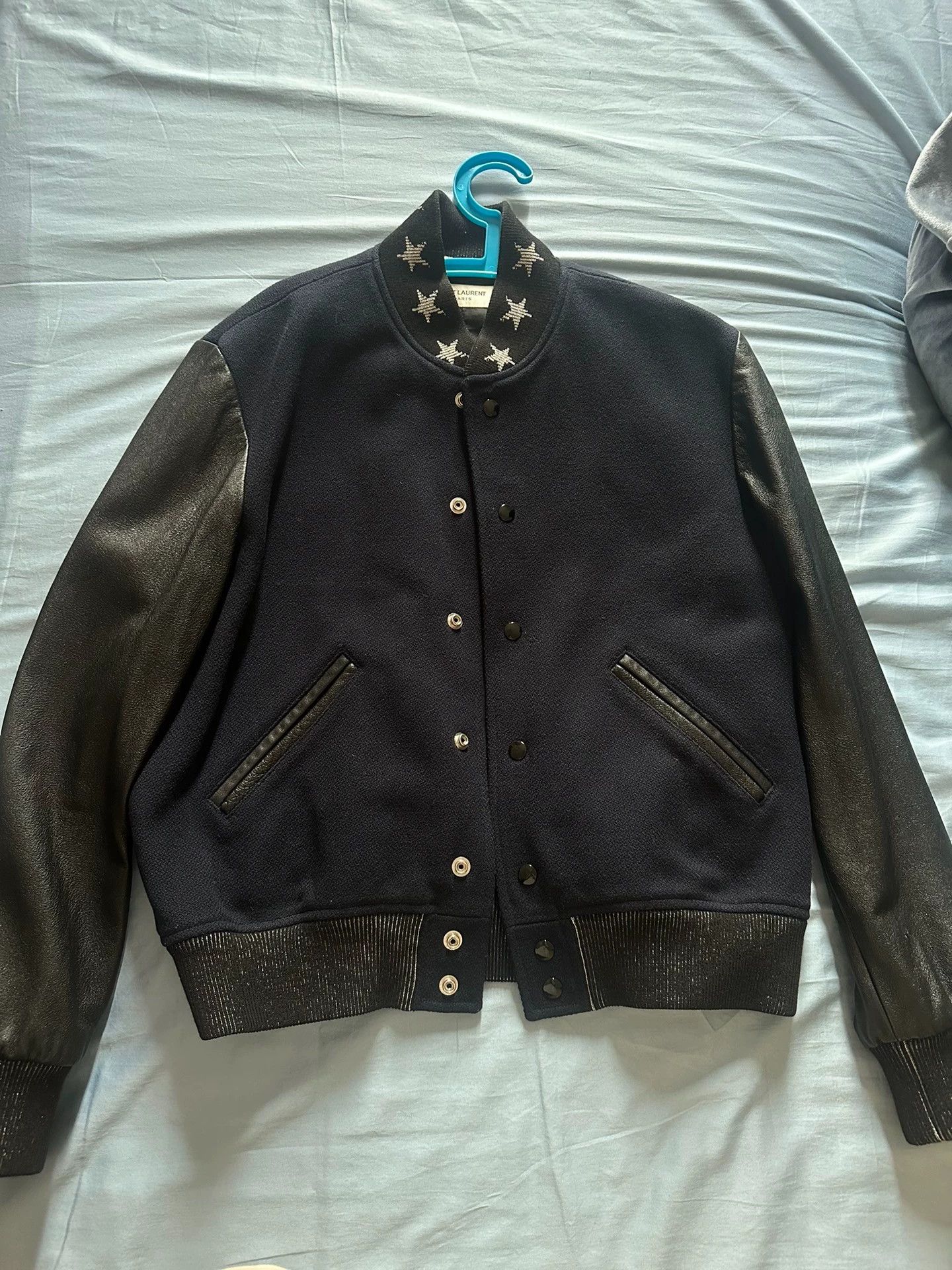 Saint Laurent Paris Saint Laurent Paris Collar baseball jacket Size US M / EU 48-50 / 2 - 1 Thumbnail