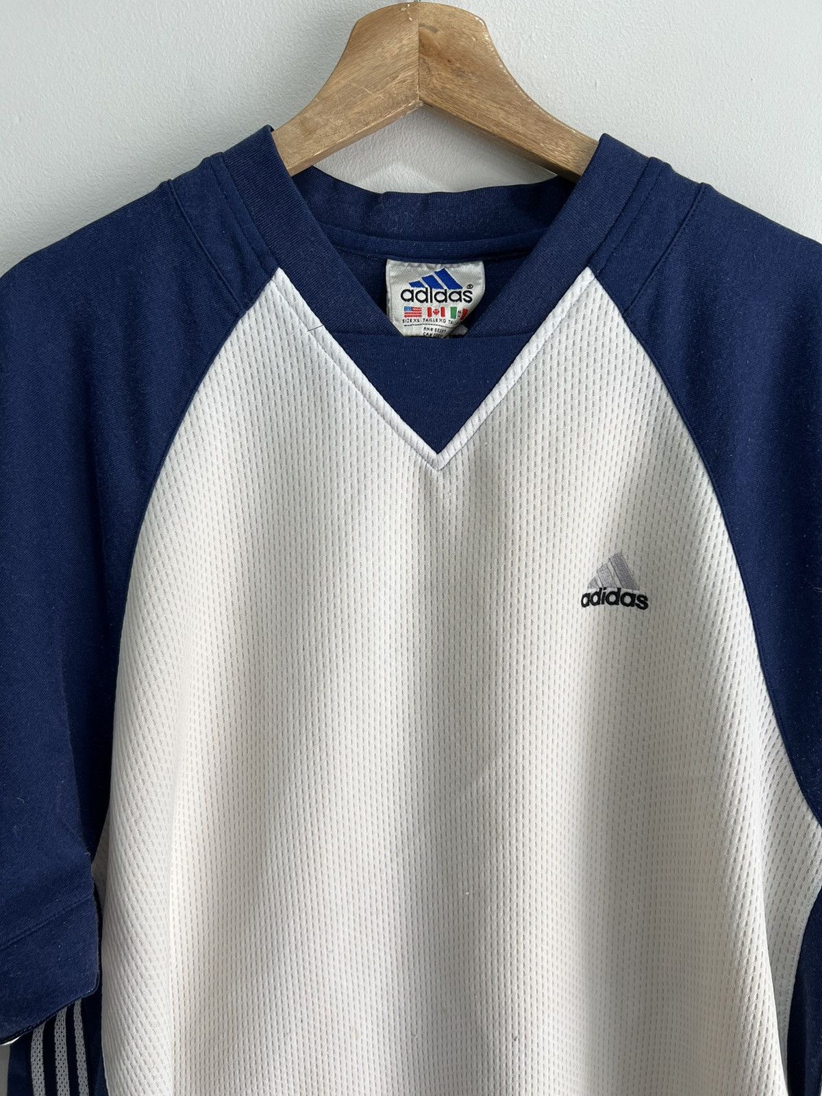 Adidas Vintage Adidas Tee Shirt Size US XL / EU 56 / 4 - 2 Thumbnail