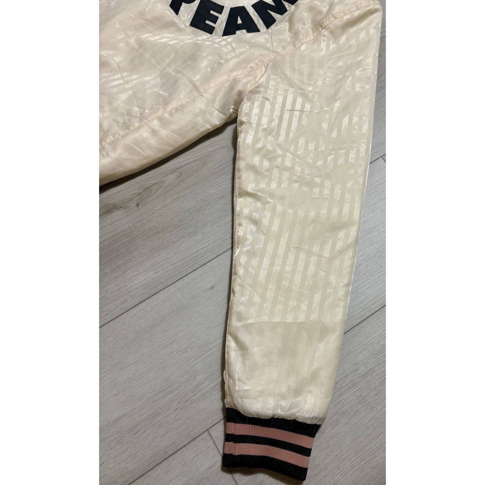 Icecream Ice Cream BBC Satin Varsity Jacket Cream Striped Bomber M Size US M / EU 48-50 / 2 - 18 Thumbnail