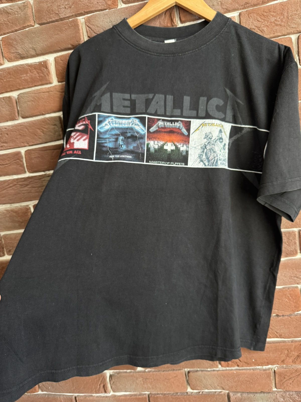 Band Tees Metallica Albums Parking Lot Metal Band 90s Vintage T-Shirt Size US L / EU 52-54 / 3 - 4 Thumbnail