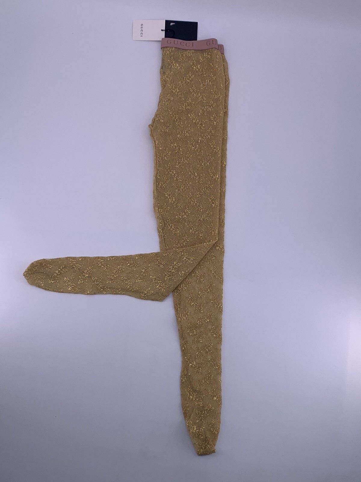 Gucci Size-S New Gucci Tights gold Size ONE SIZE - 4 Thumbnail