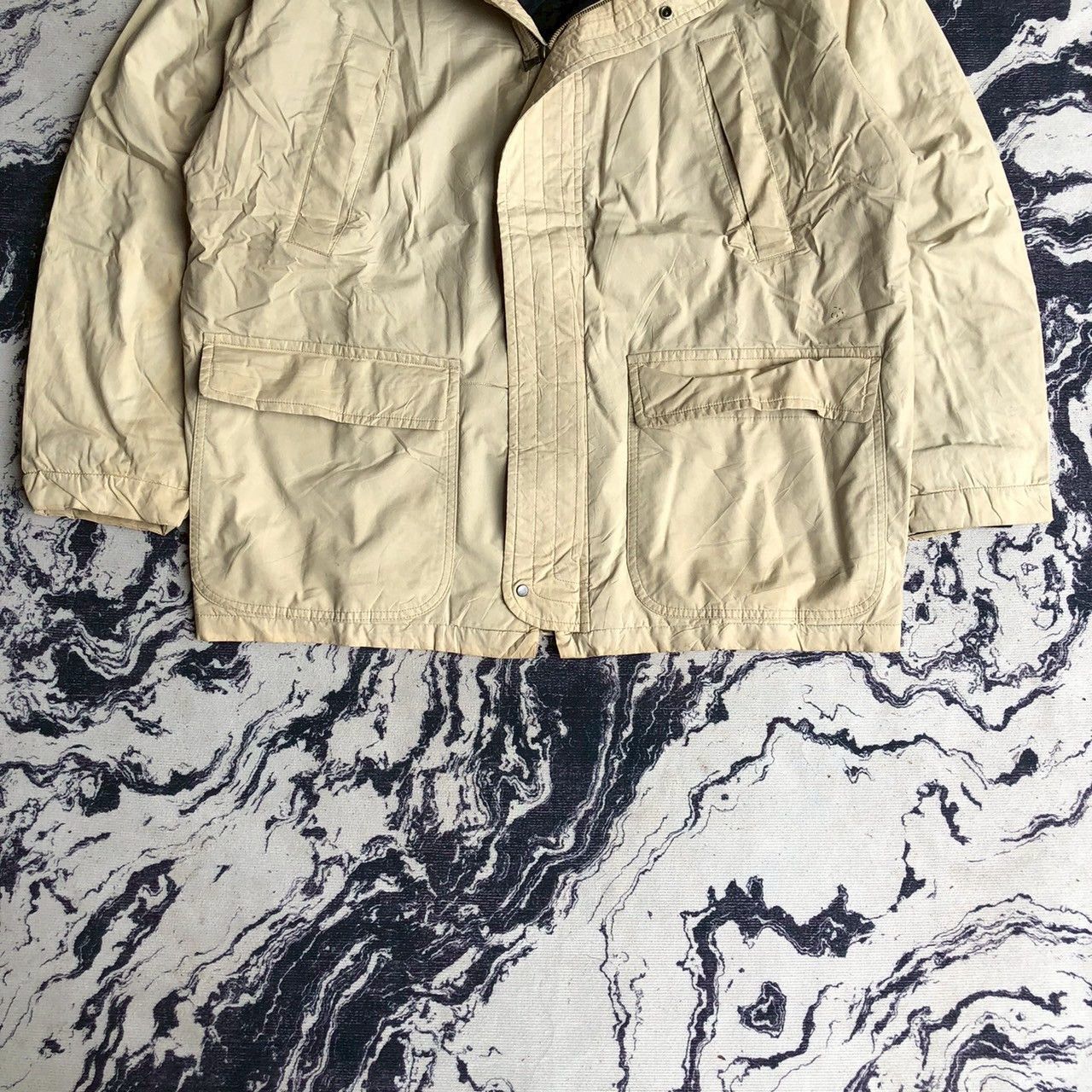 Valentino Vintage 90s Valentino Garavani Hooded Utility Jacket Size US L / EU 52-54 / 3 - 5 Thumbnail