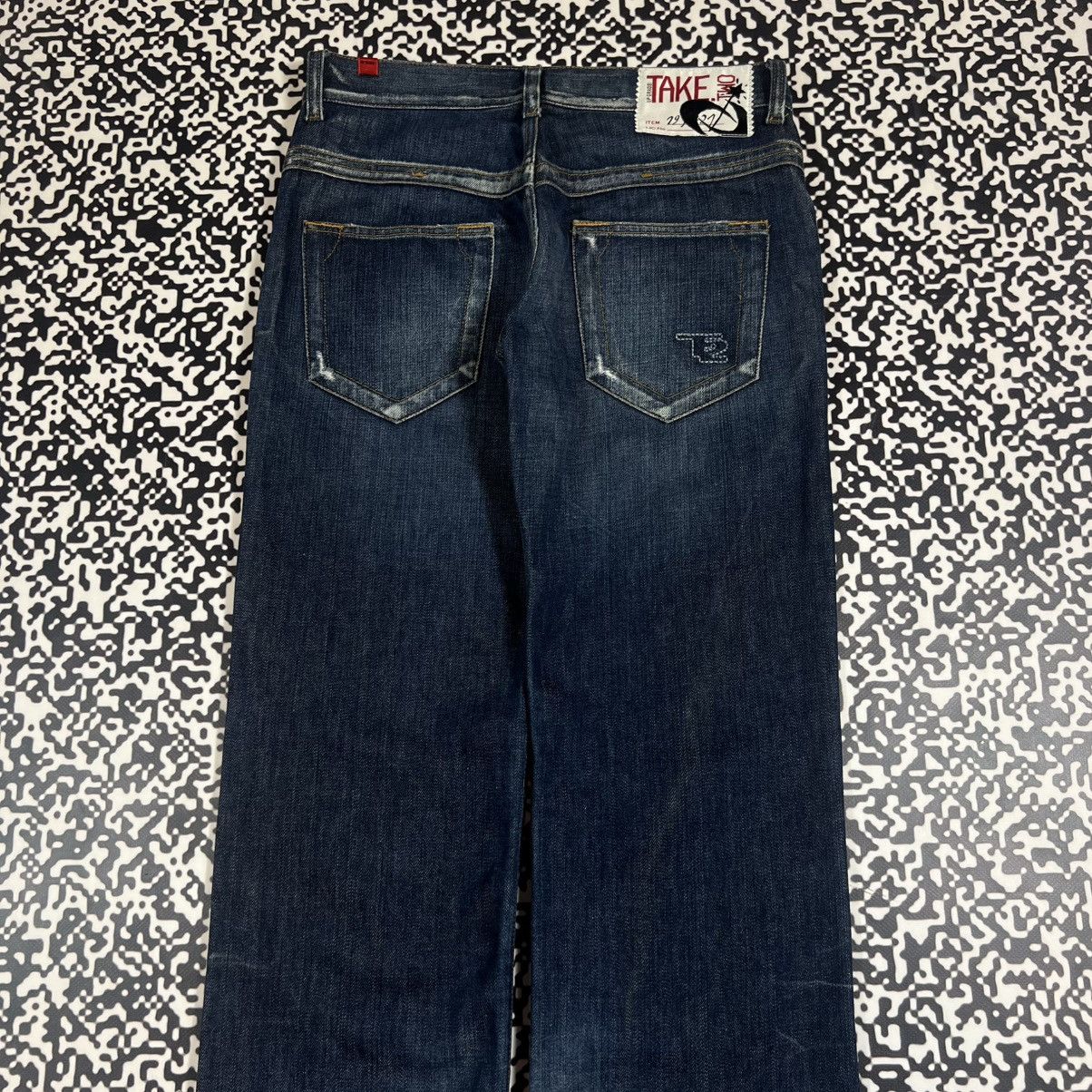 Japanese Brand Vintage Y2K Take Two Japanese Style Wide Retro Jeans Size 28" / US 6 / IT 42 - 6 Thumbnail
