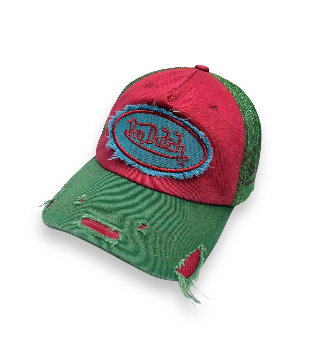 Von Dutch 🔥VERY RARE🔥VON DUTCH Distressed Trucker Hat Size ONE SIZE - 3 Thumbnail