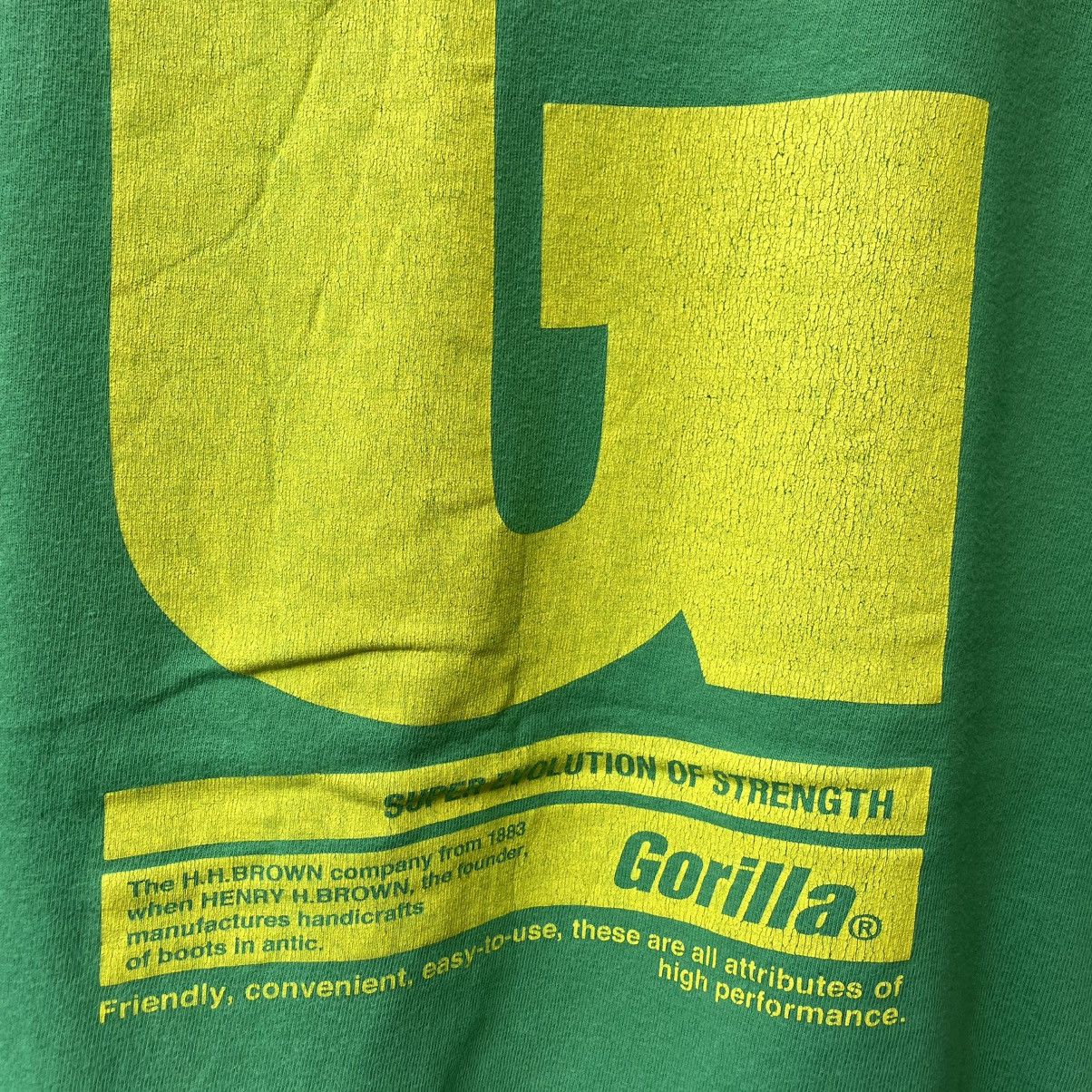 Welcome Skateboards 🔥Vintage 90s Gorilla Double Big Logo Hip Hop Skateboard Tee Size US L / EU 52-54 / 3 - 4 Thumbnail