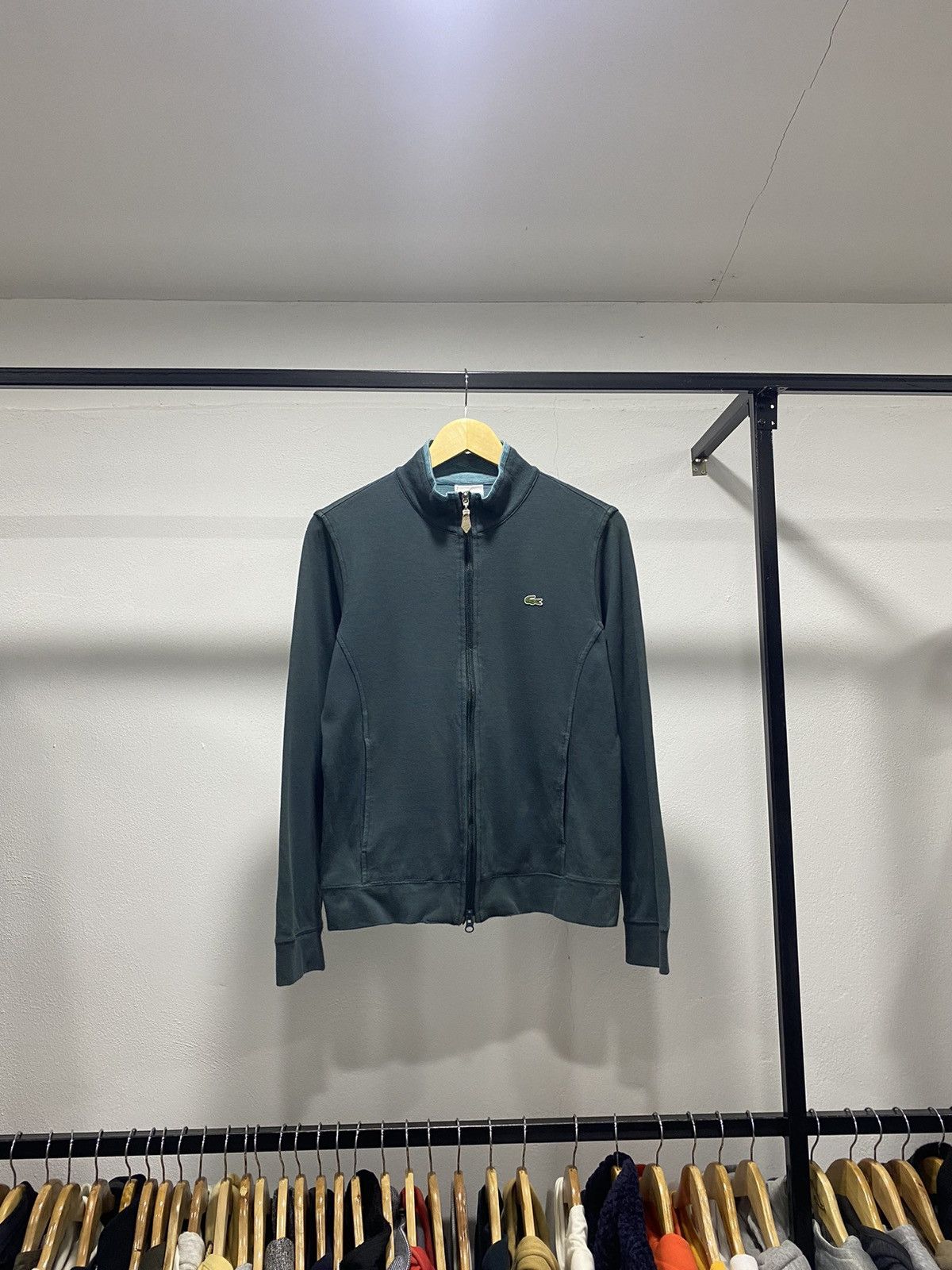 Designer × Lacoste × Vintage 💥Lacoste Zipper Sweater Golf Size S / US 4 / IT 40 - 8 Thumbnail