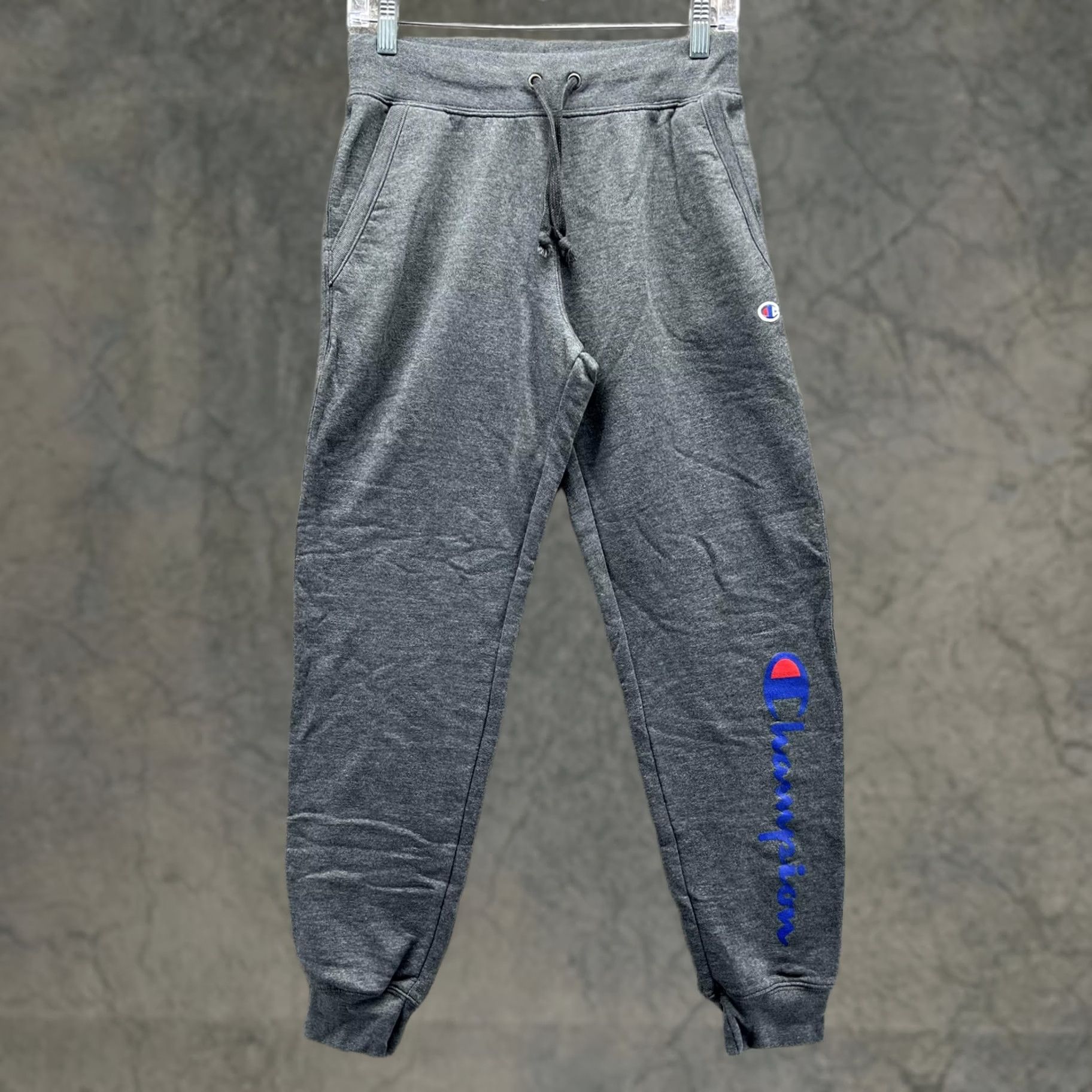 Champion Champion Sweatpants Mens Small Gray Fleece Jogger Pants Logo Athletic Lounge Size US 29 - 1 Thumbnail