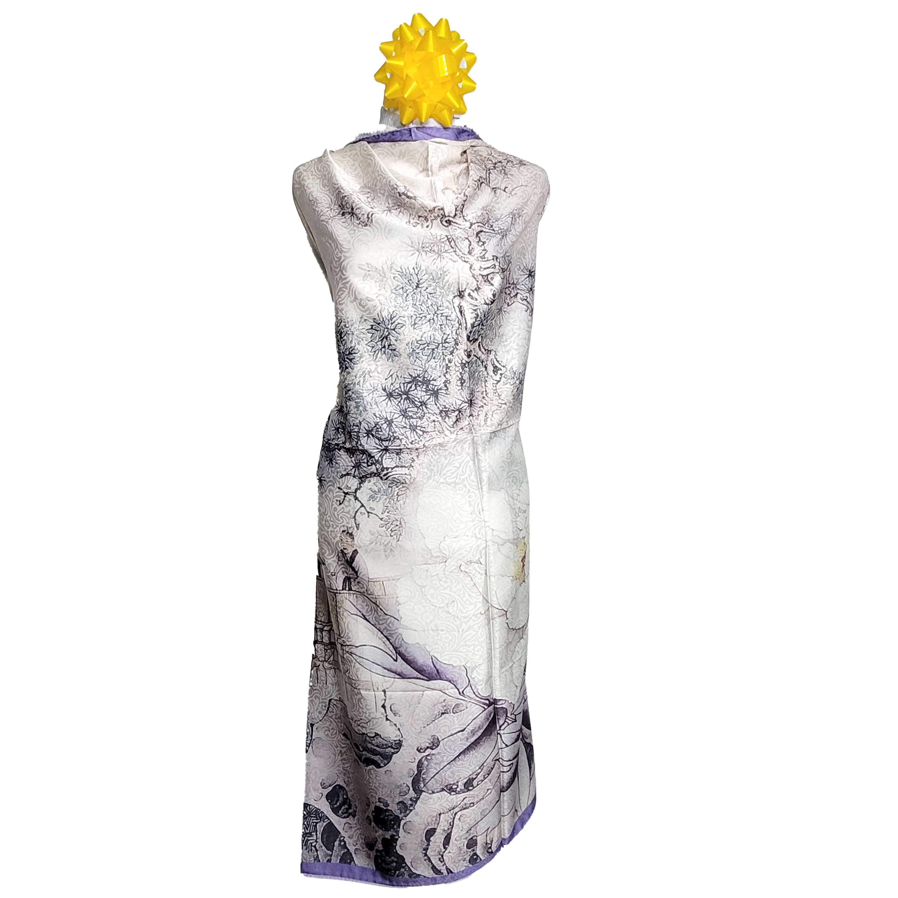 Other NWT Double Sided Silk Scarf 52"x52" Large Square Wrap 3234 Size ONE SIZE - 6 Thumbnail