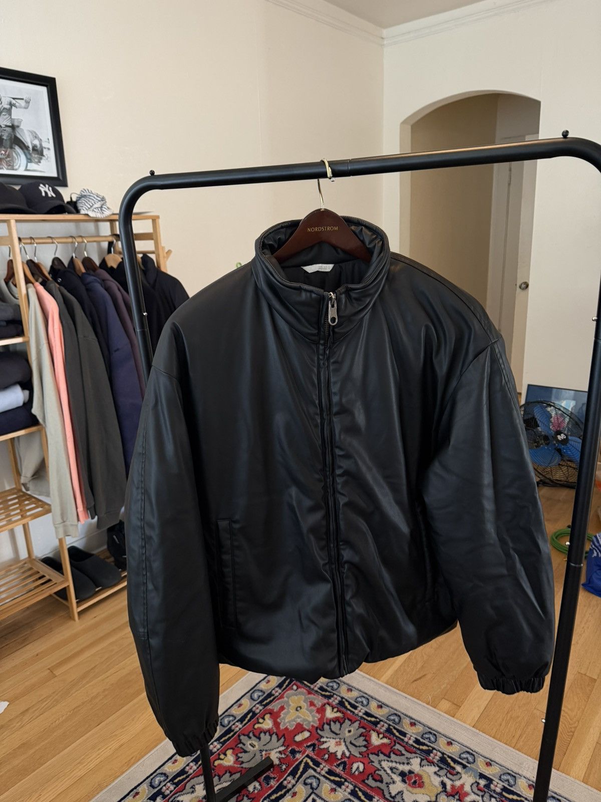 Zara ZARA Faux Leather Bomber Size US L / EU 52-54 / 3 - 3 Thumbnail