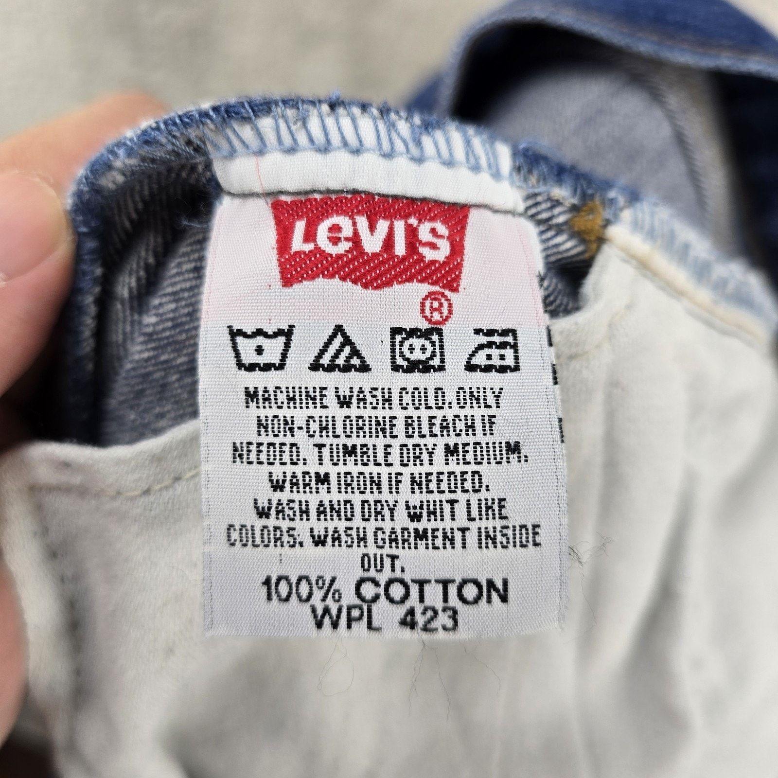 Levi's Vintage Levis 501 Jeans Mens 40x30 (Fits 36x27) Blue USA Y2K Size US 36 / EU 52 - 5 Thumbnail