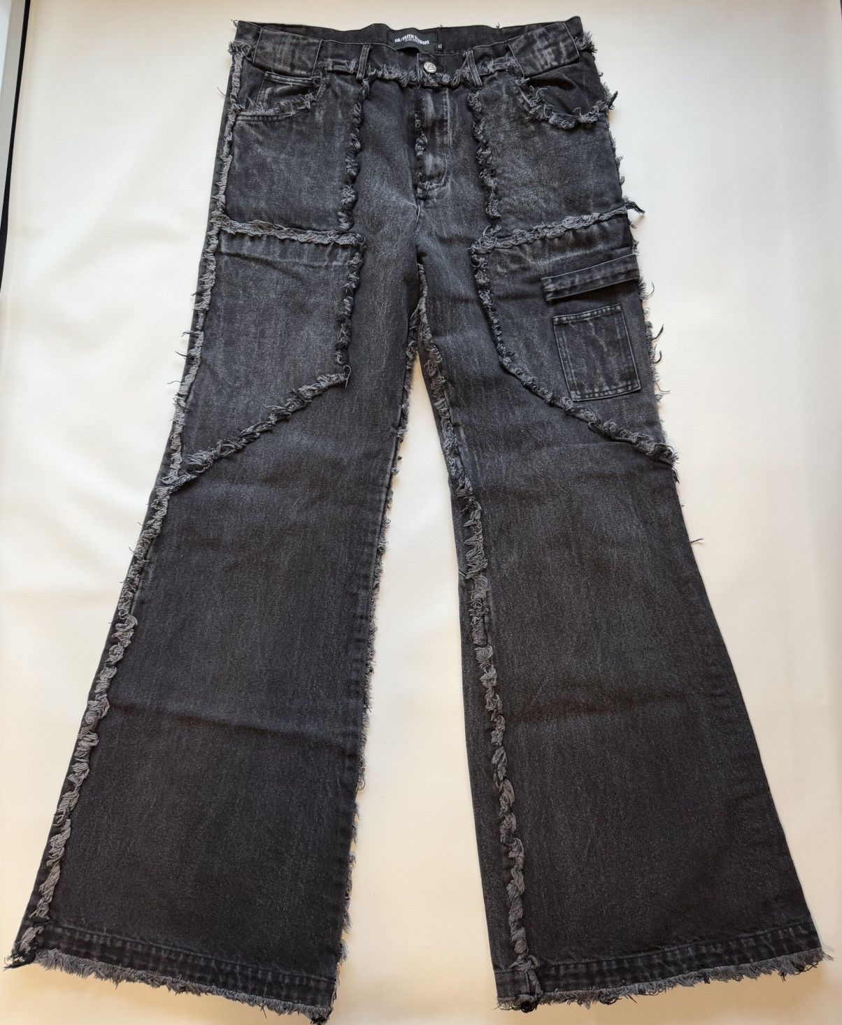 No Faith Studios No Faith Studios 64 Pocked denim | Grailed