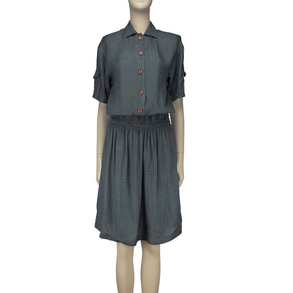 Saks Fifth Avenue 70's SAKS FIFTHHenaghan Designer Short Sleeves Midi Dress S Size S / US 4 / IT 40 - 5 Thumbnail