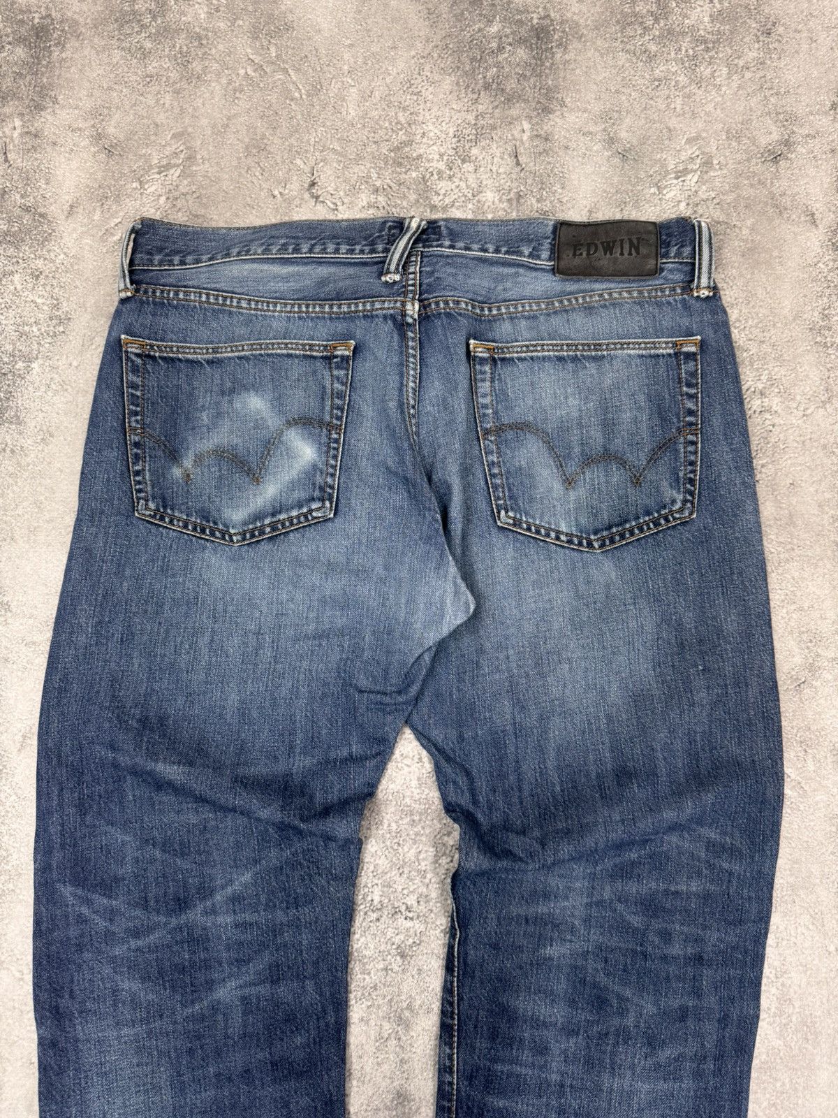 Edwin EDWIN ED-75 Denim Jeans Pants Blue Size 33 Size US 33 - 3 Thumbnail