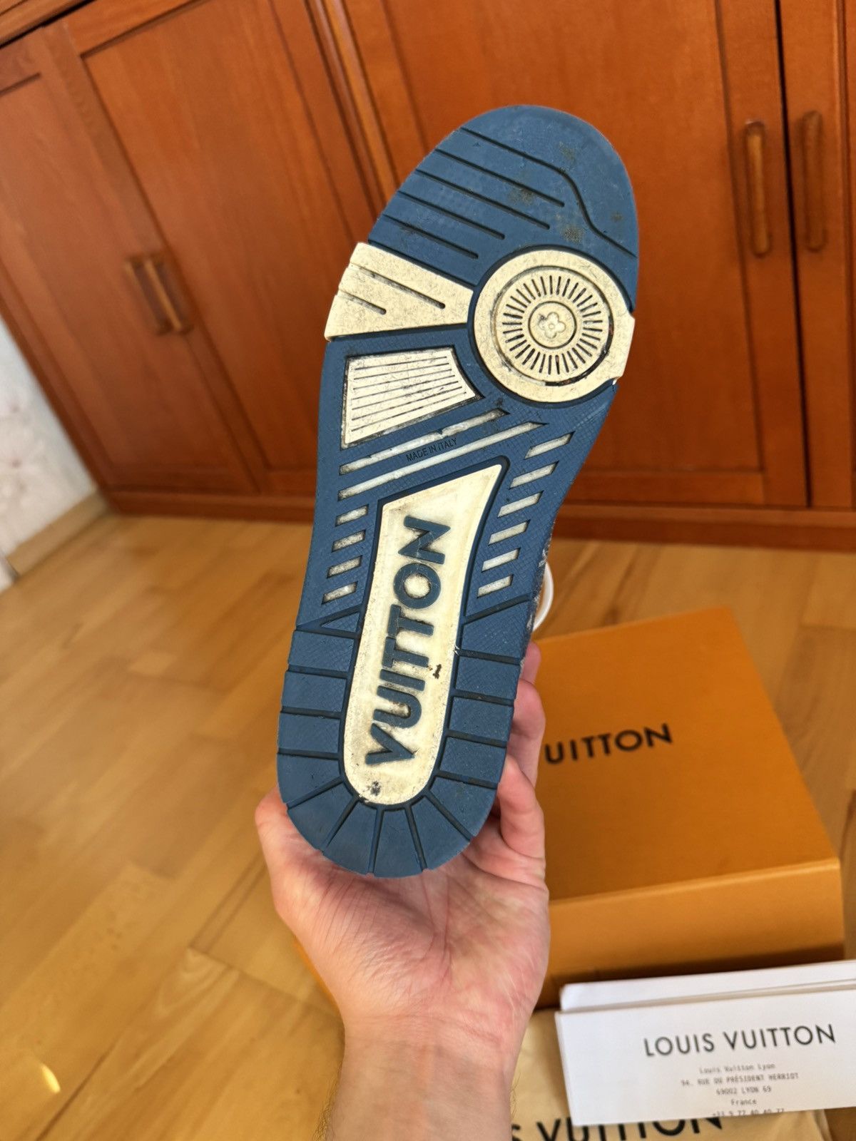 Louis Vuitton Louis Vuitton LV Trainer Blue Denim Size US 8.5 / EU 41-42 - 9 Thumbnail