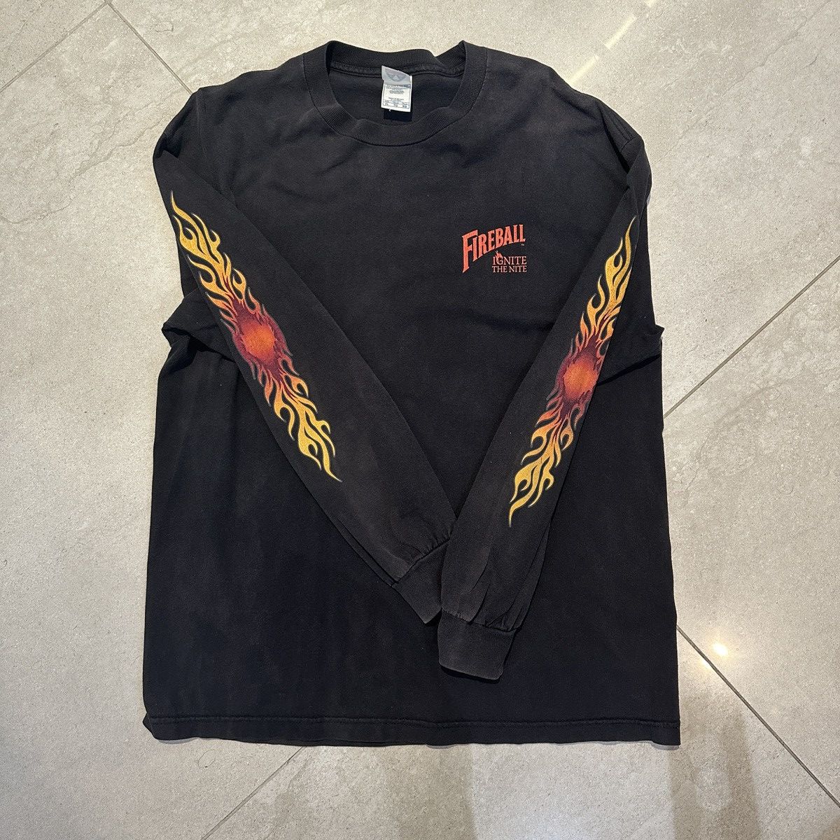 Vintage Fireball Fire Longsleeve XL Size US XL / EU 56 / 4 - 1 Thumbnail